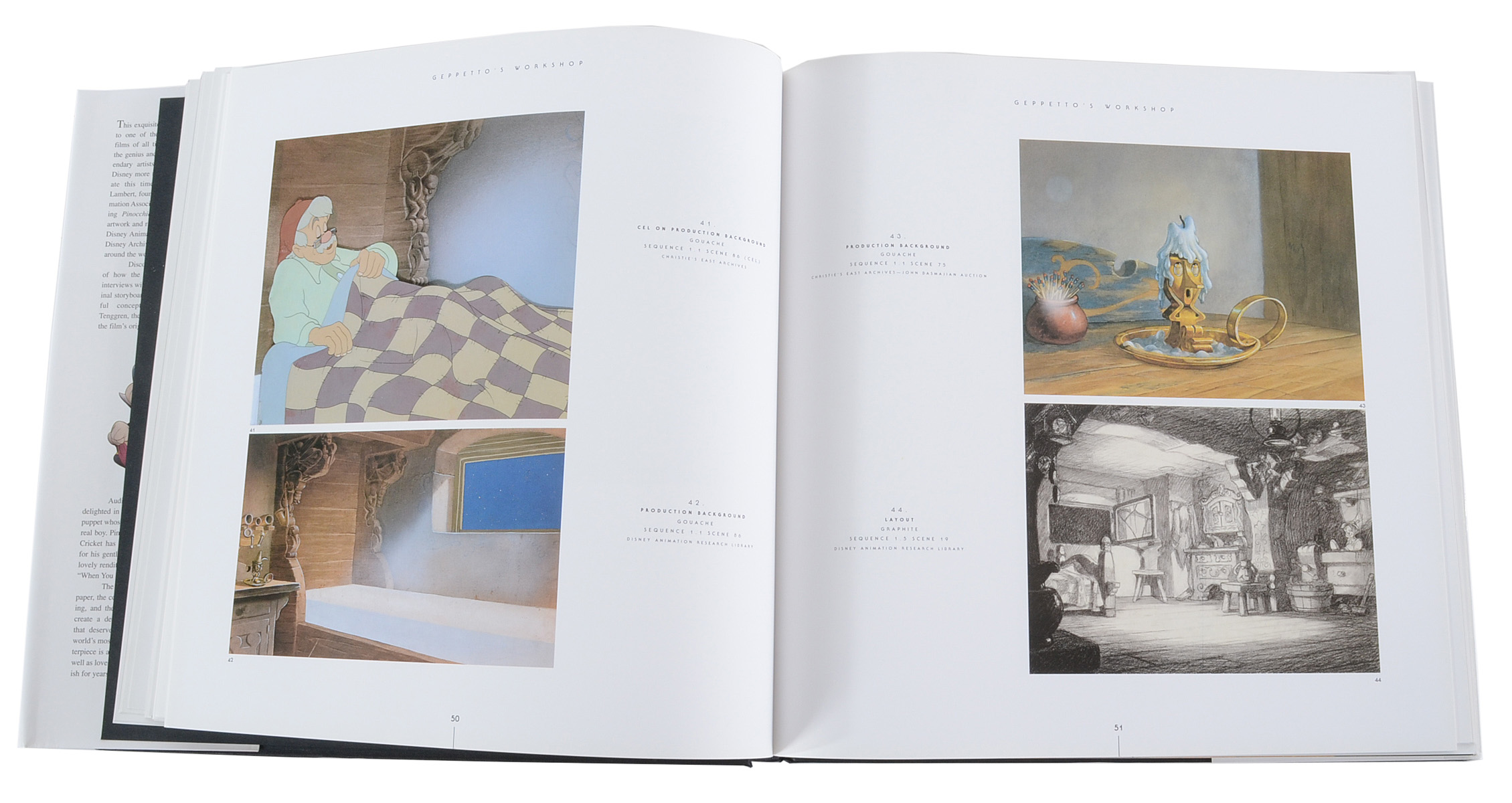 Multiple Animators Signed "Pinocchio" Art Book