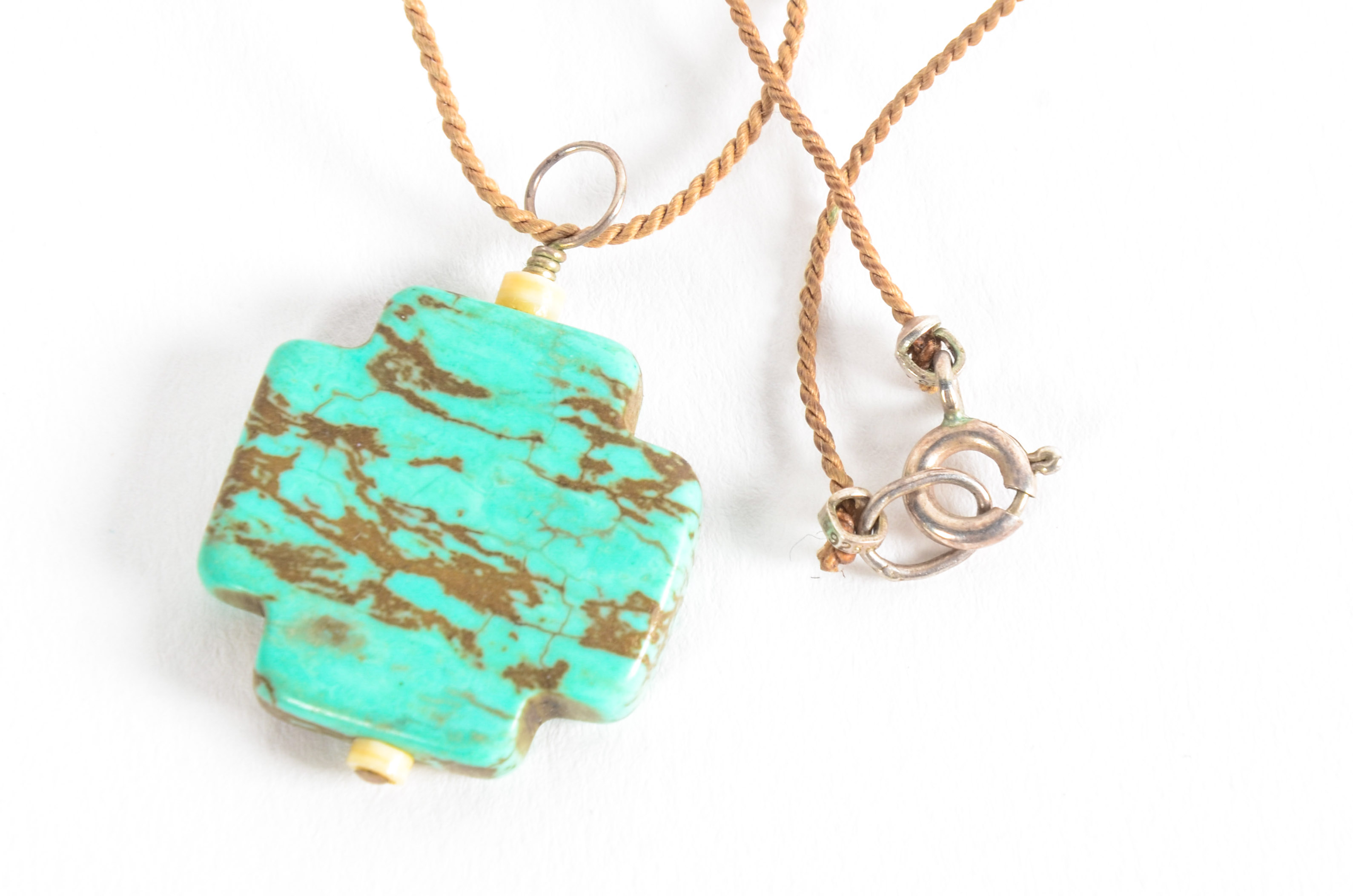Sterling Silver, Leather and Turquoise Jewelry