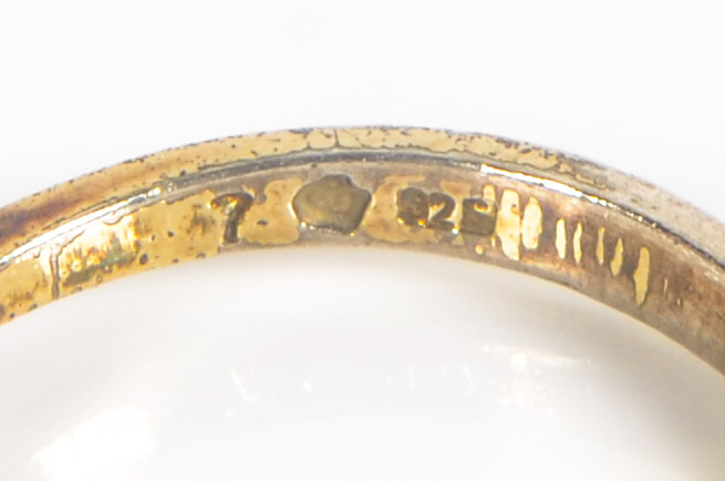 Sterling Ring with Blue Spinel Stones