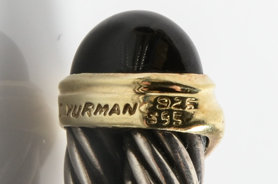 David Yurman 14K Gold and Sterling Cuff Bracelet