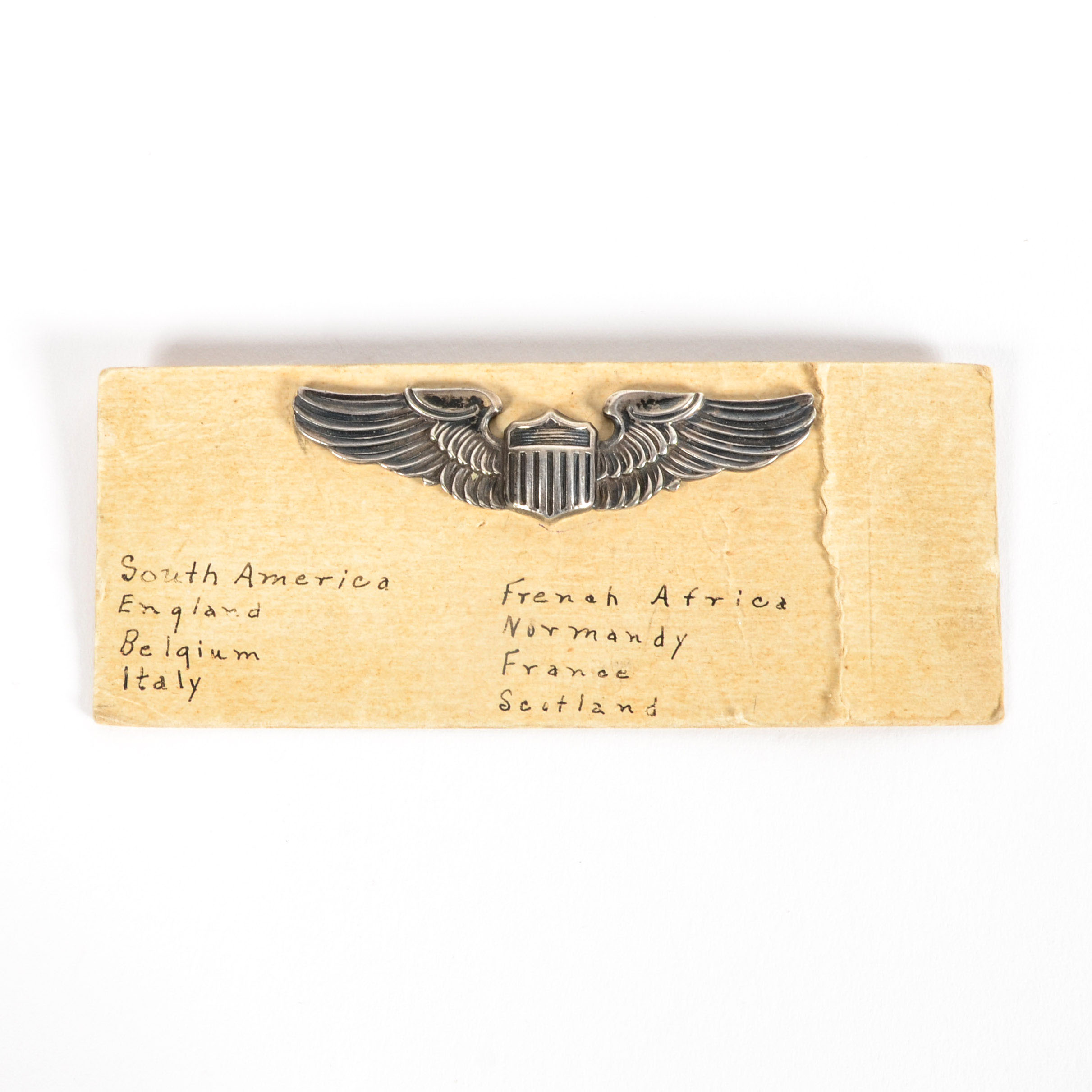 Vintage WWII-Era  Sterling Silver Pilot's Wings