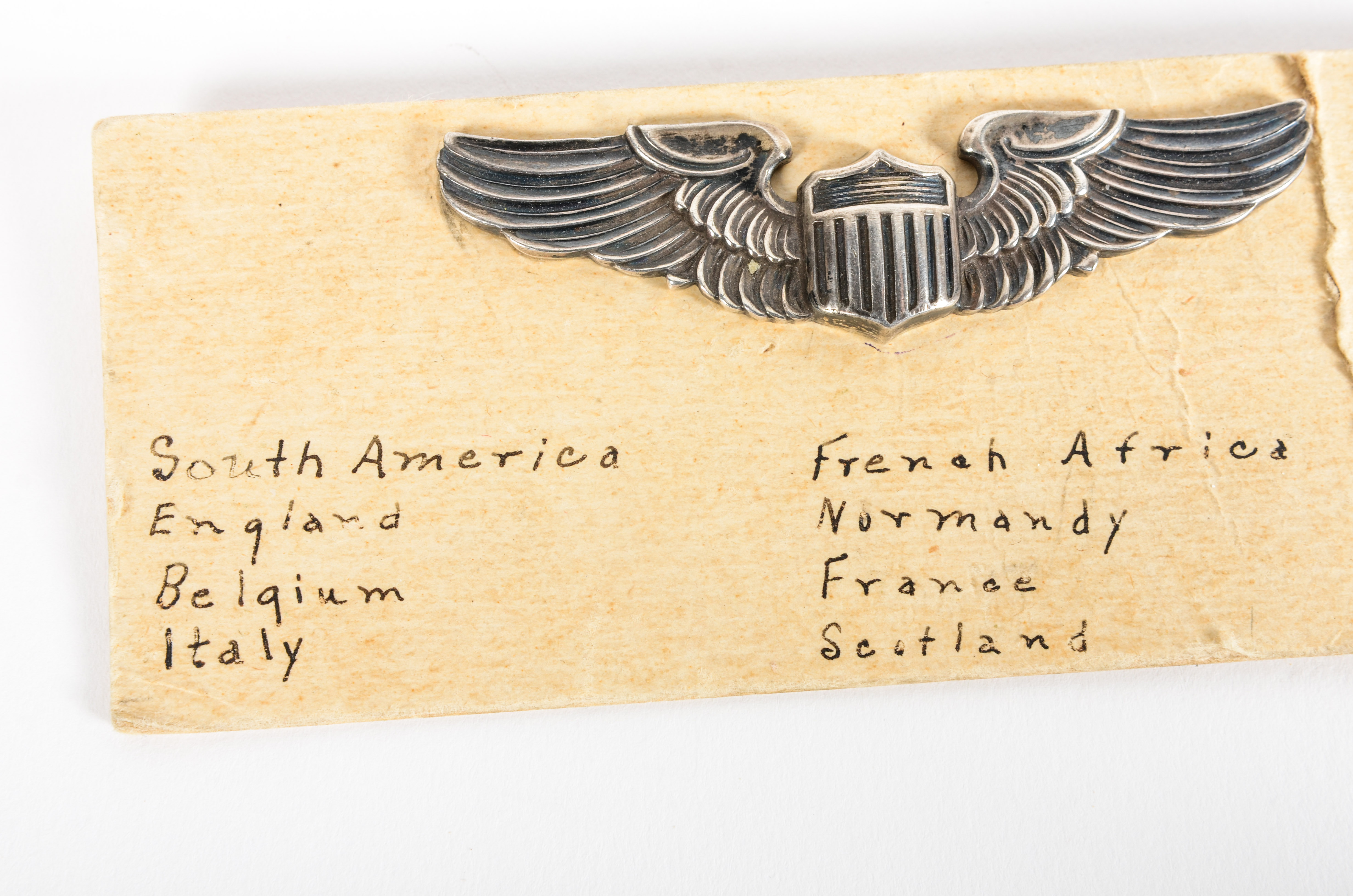 Vintage WWII-Era  Sterling Silver Pilot's Wings