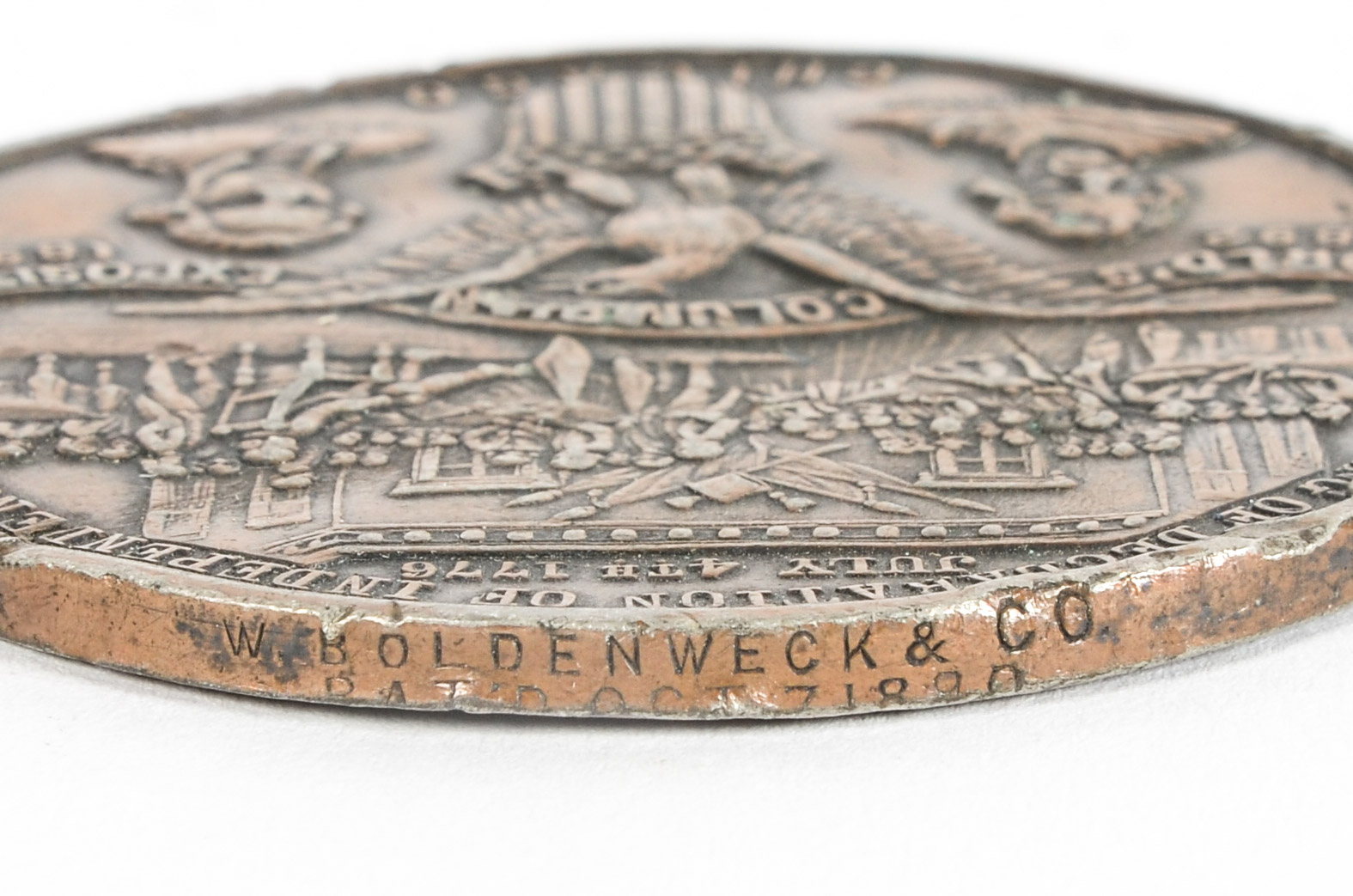 Antique W. Boldenweck & Co Columbian World Exposition Medallion