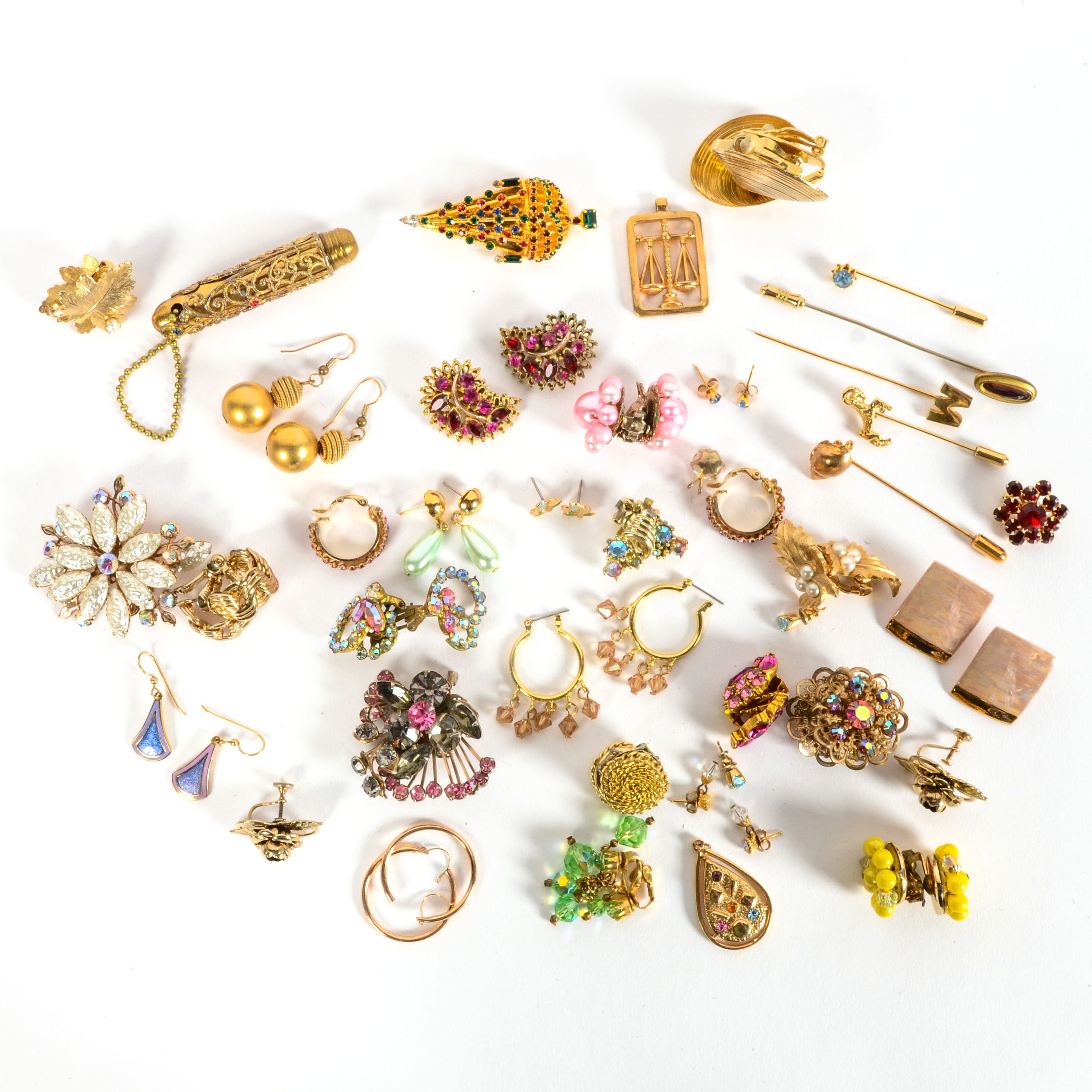 Collection of Costume Gold Tone Jewelry