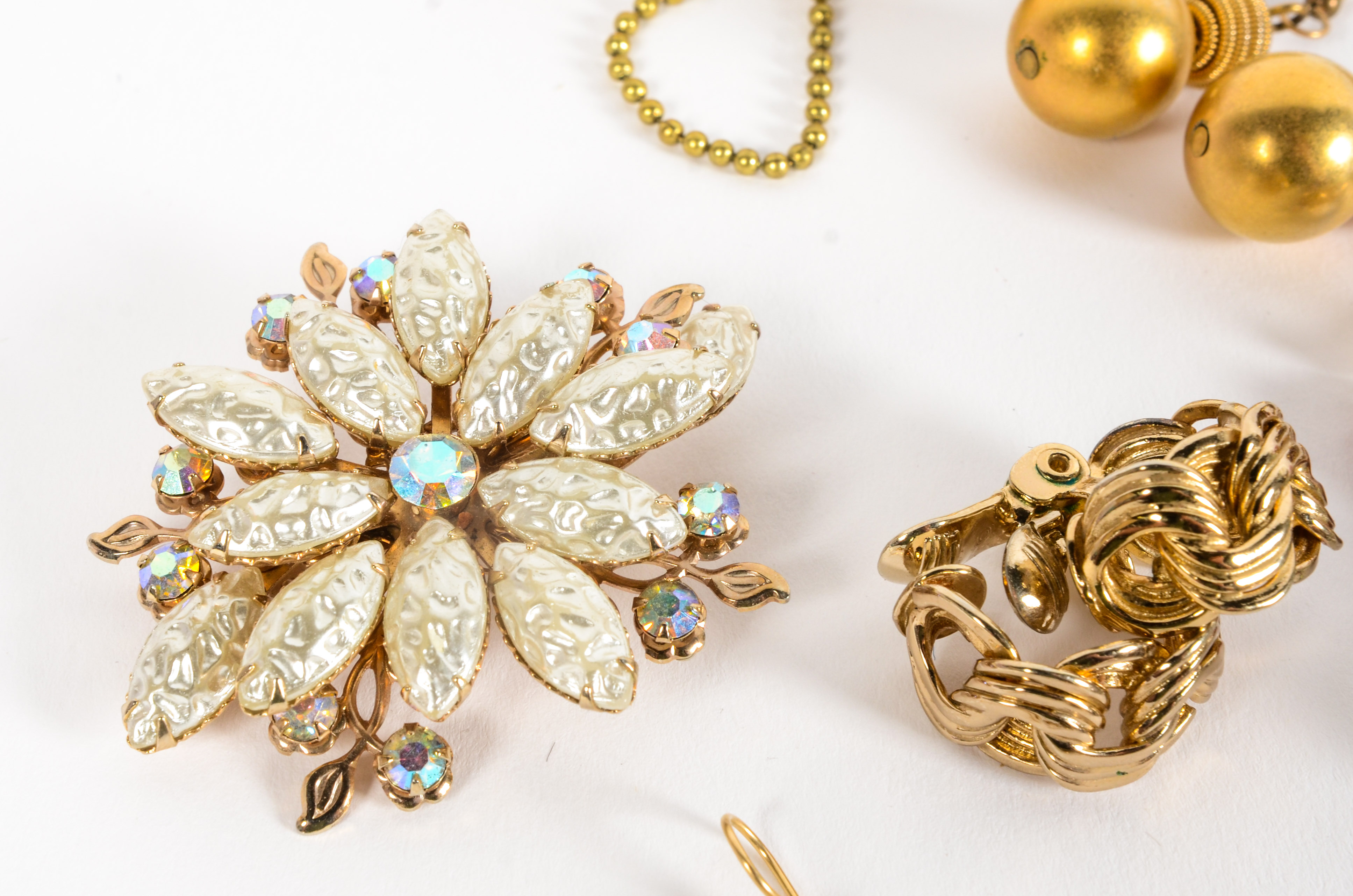 Collection of Costume Gold Tone Jewelry