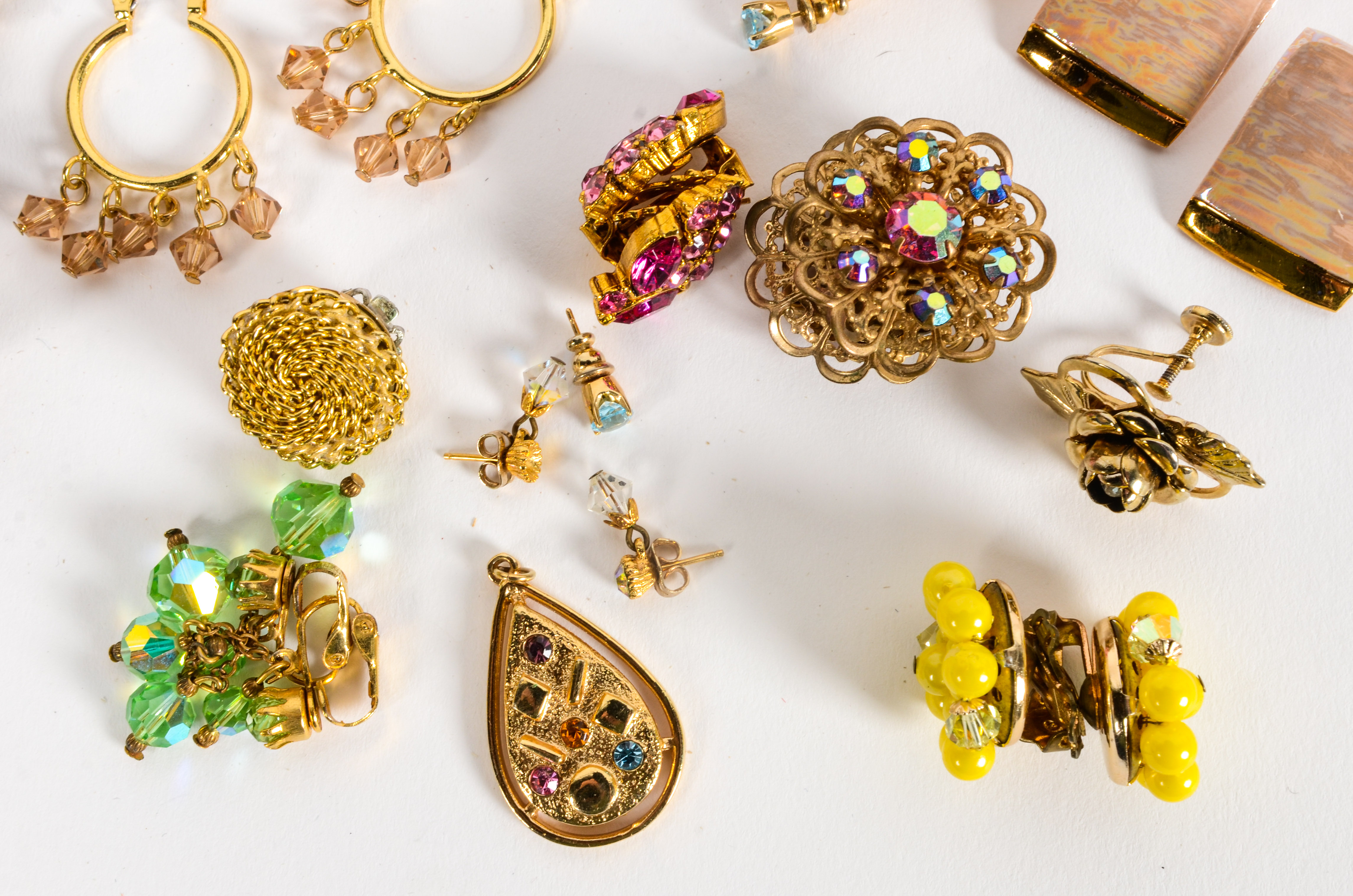 Collection of Costume Gold Tone Jewelry