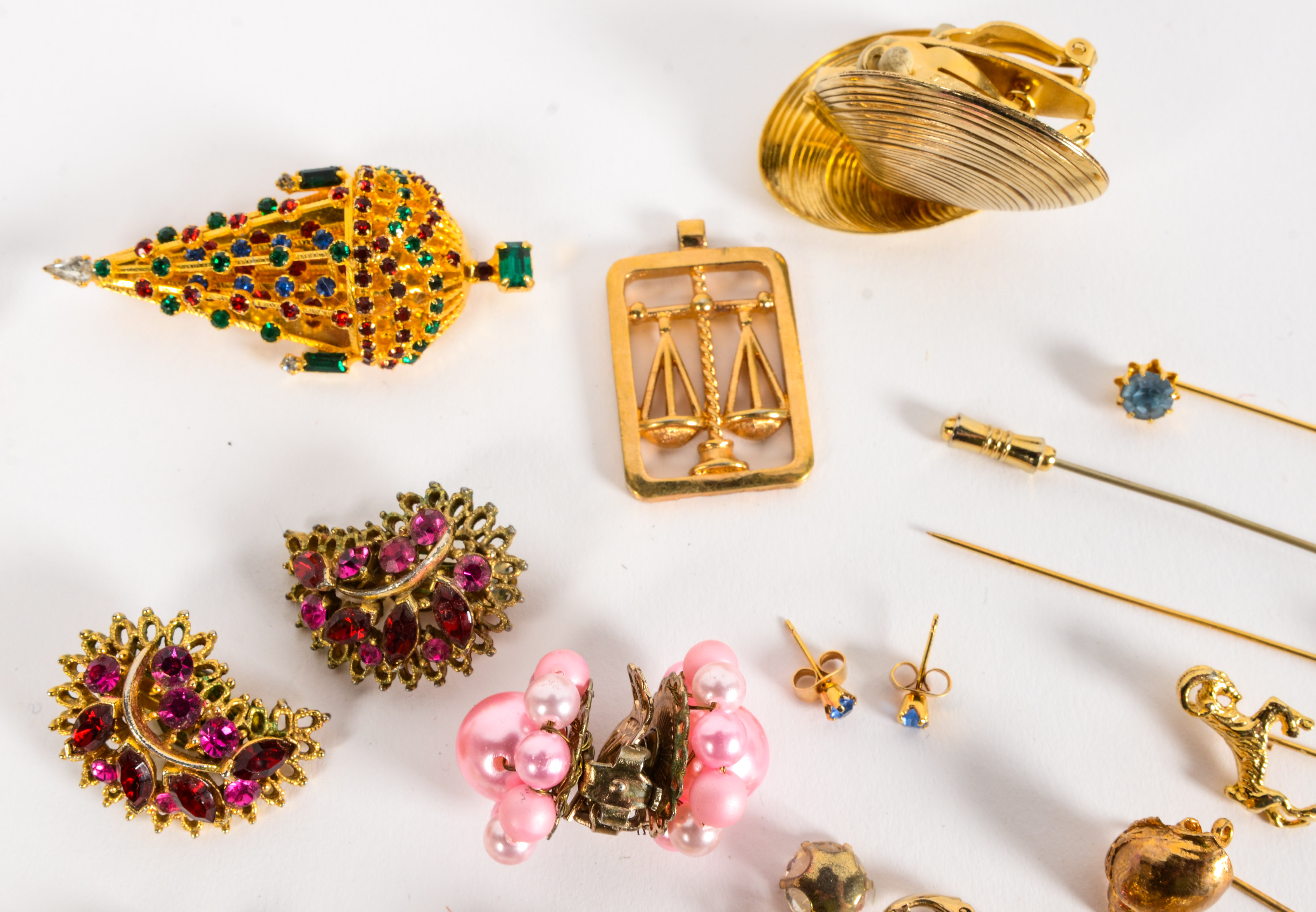 Collection of Costume Gold Tone Jewelry