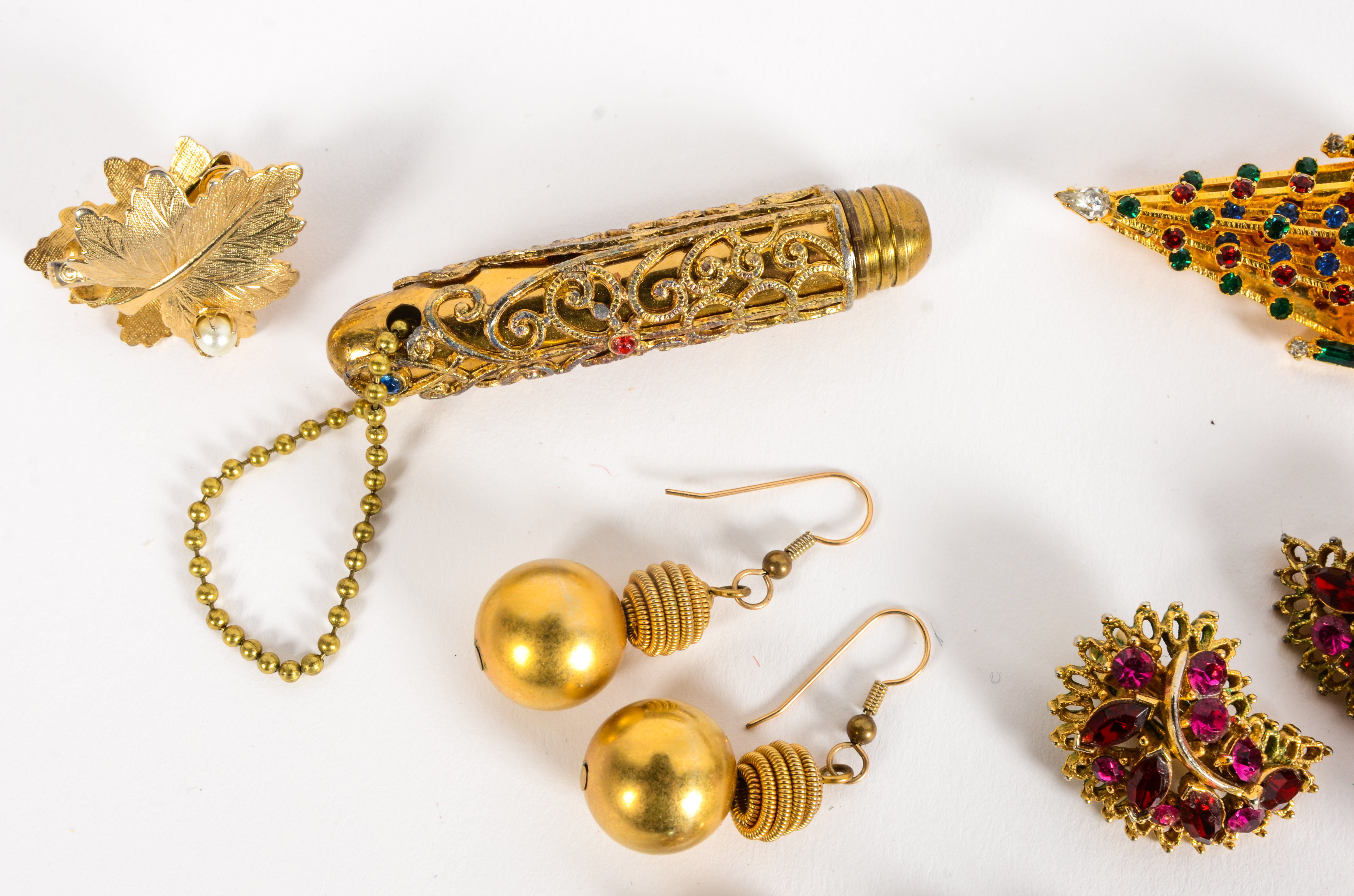 Collection of Costume Gold Tone Jewelry