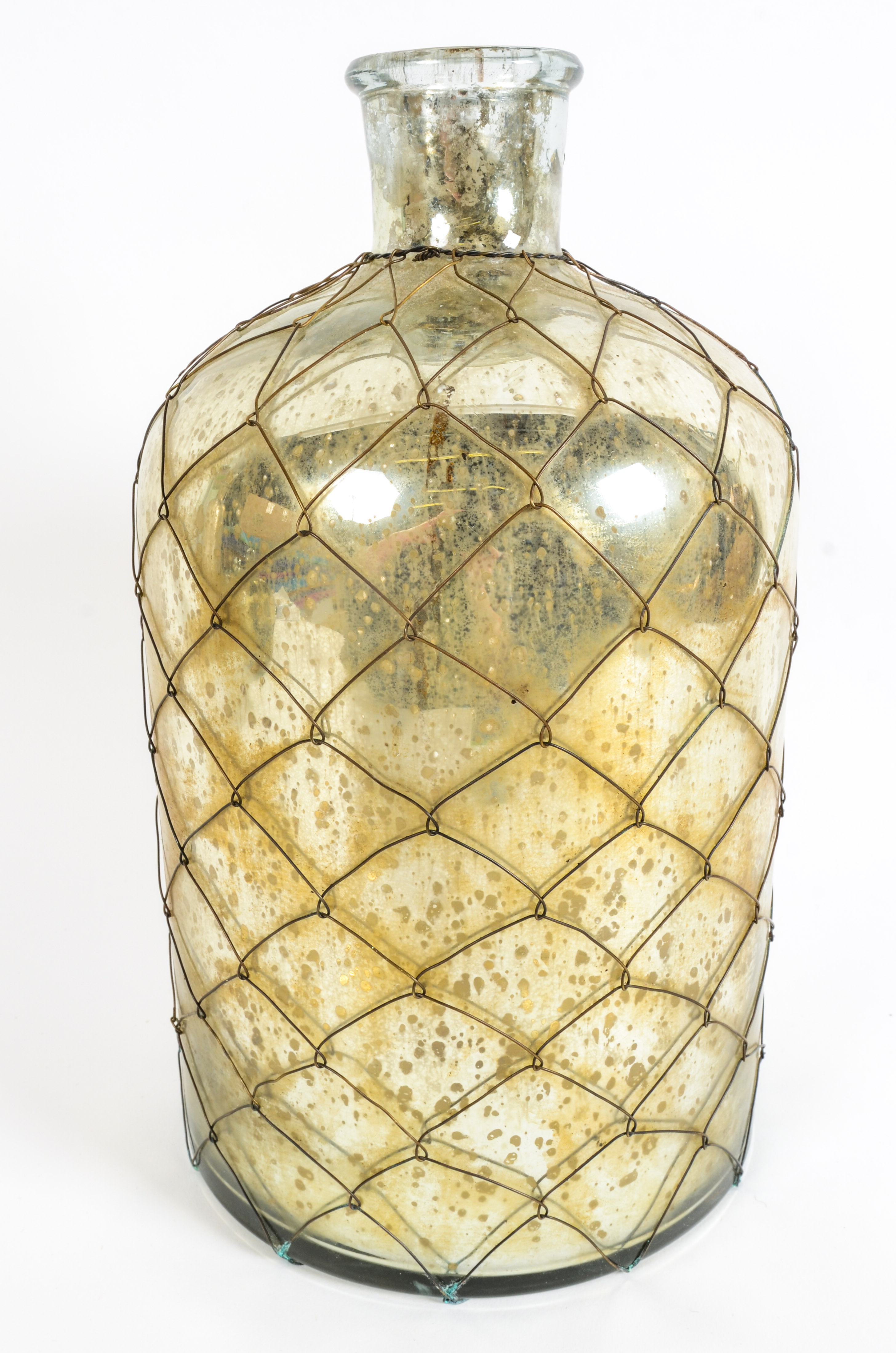 Collection of Speckled Decorative Glass Containers