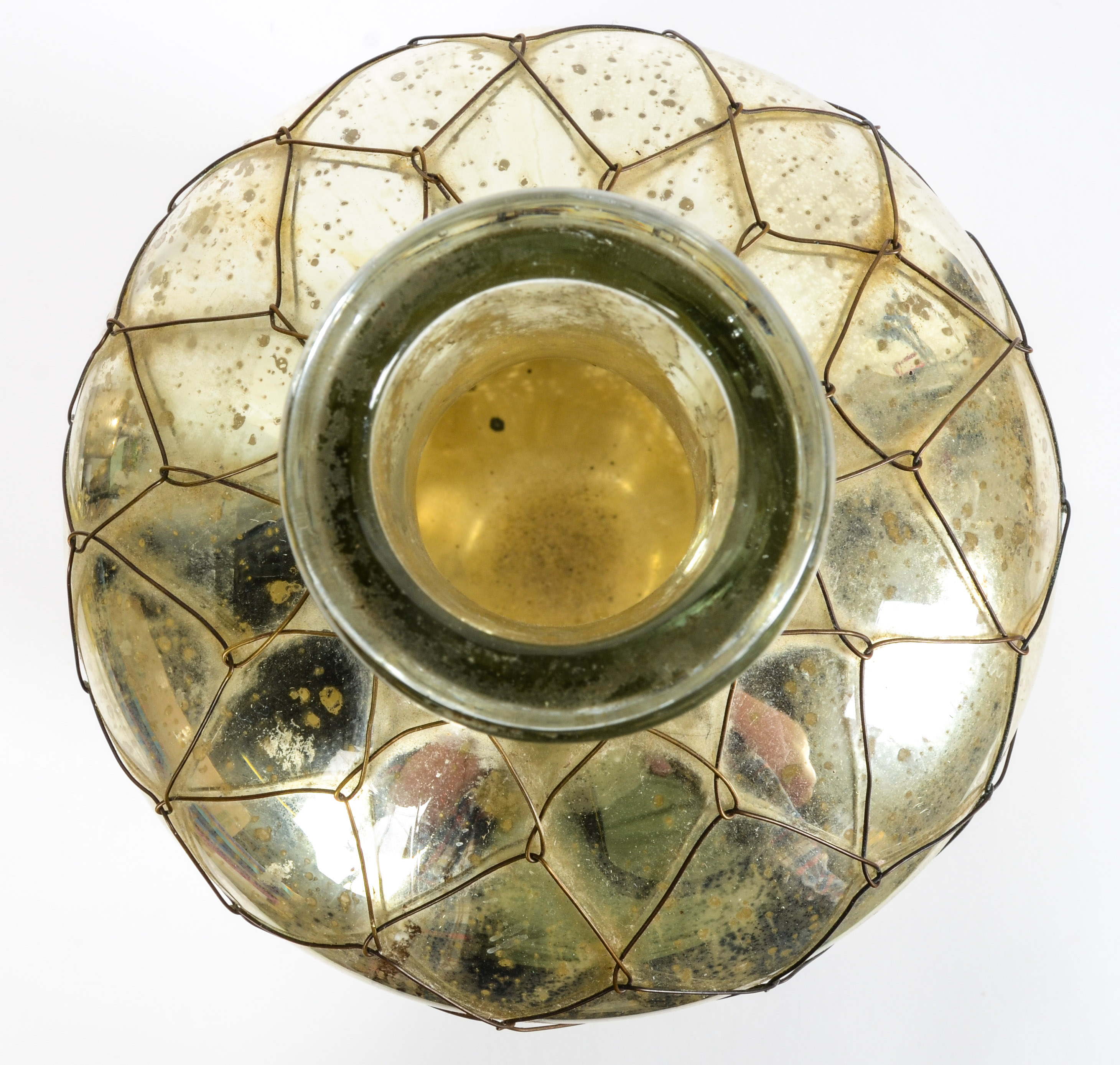 Collection of Speckled Decorative Glass Containers