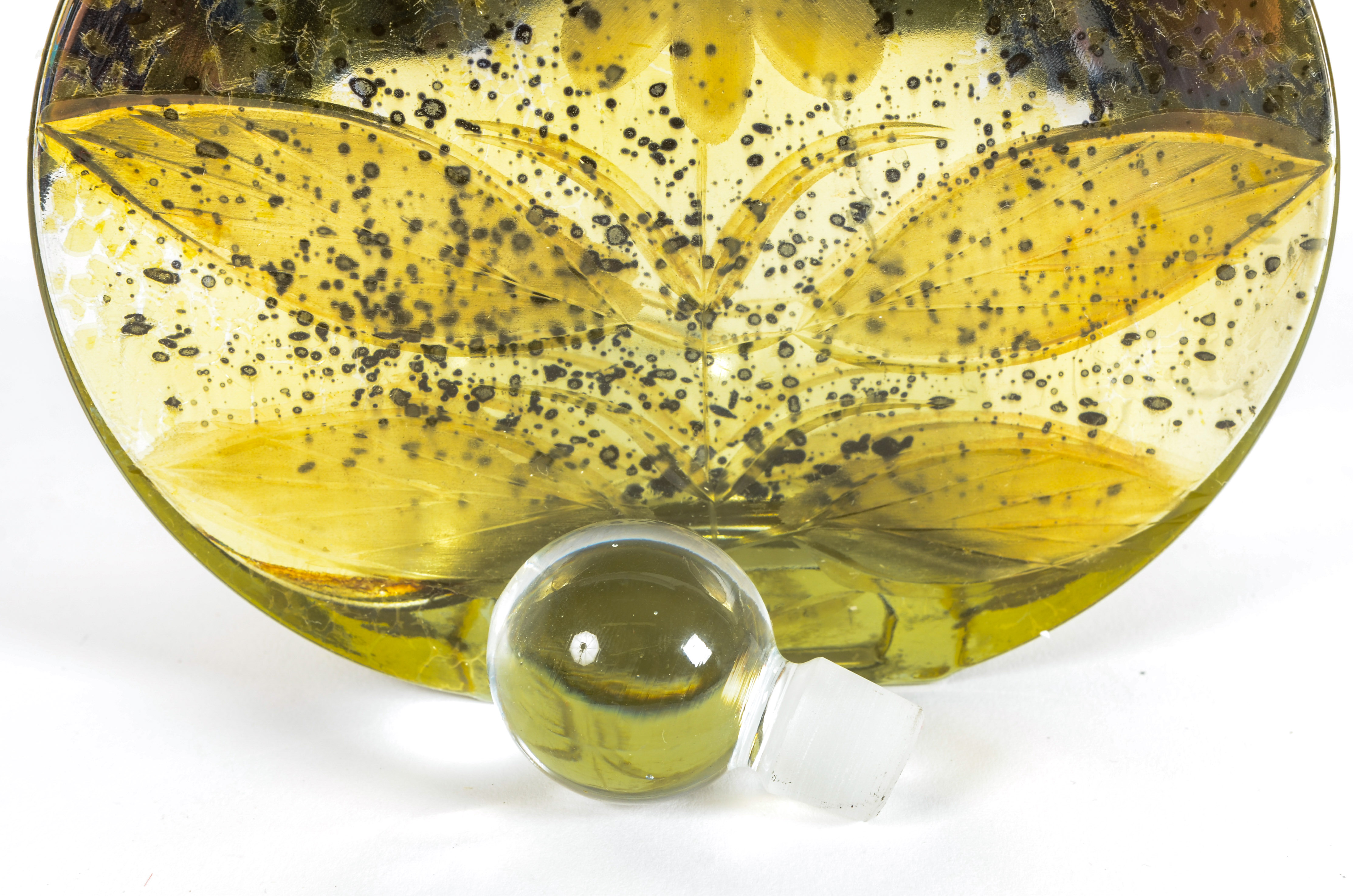 Collection of Speckled Decorative Glass Containers