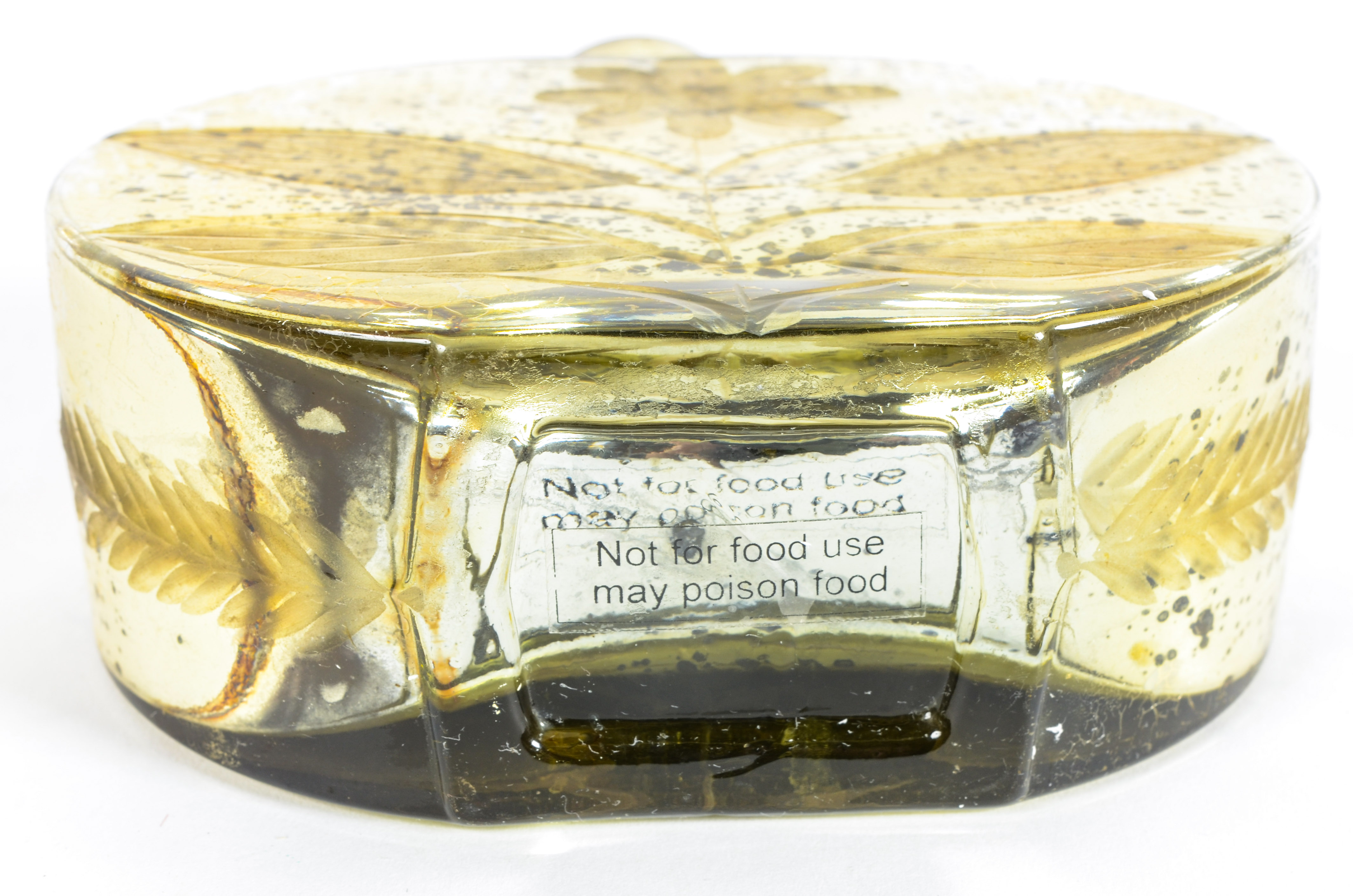 Collection of Speckled Decorative Glass Containers