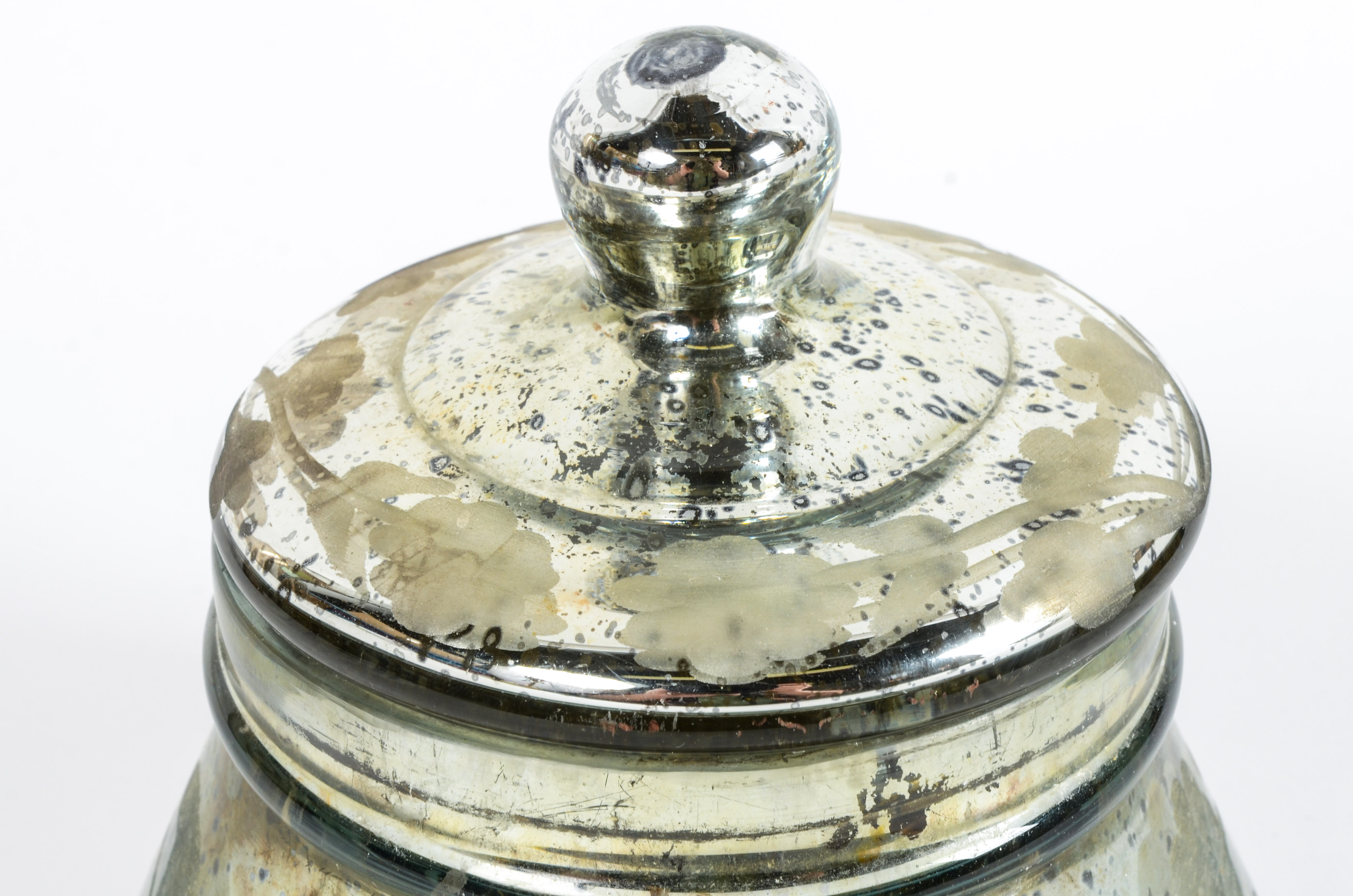 Collection of Speckled Decorative Glass Containers