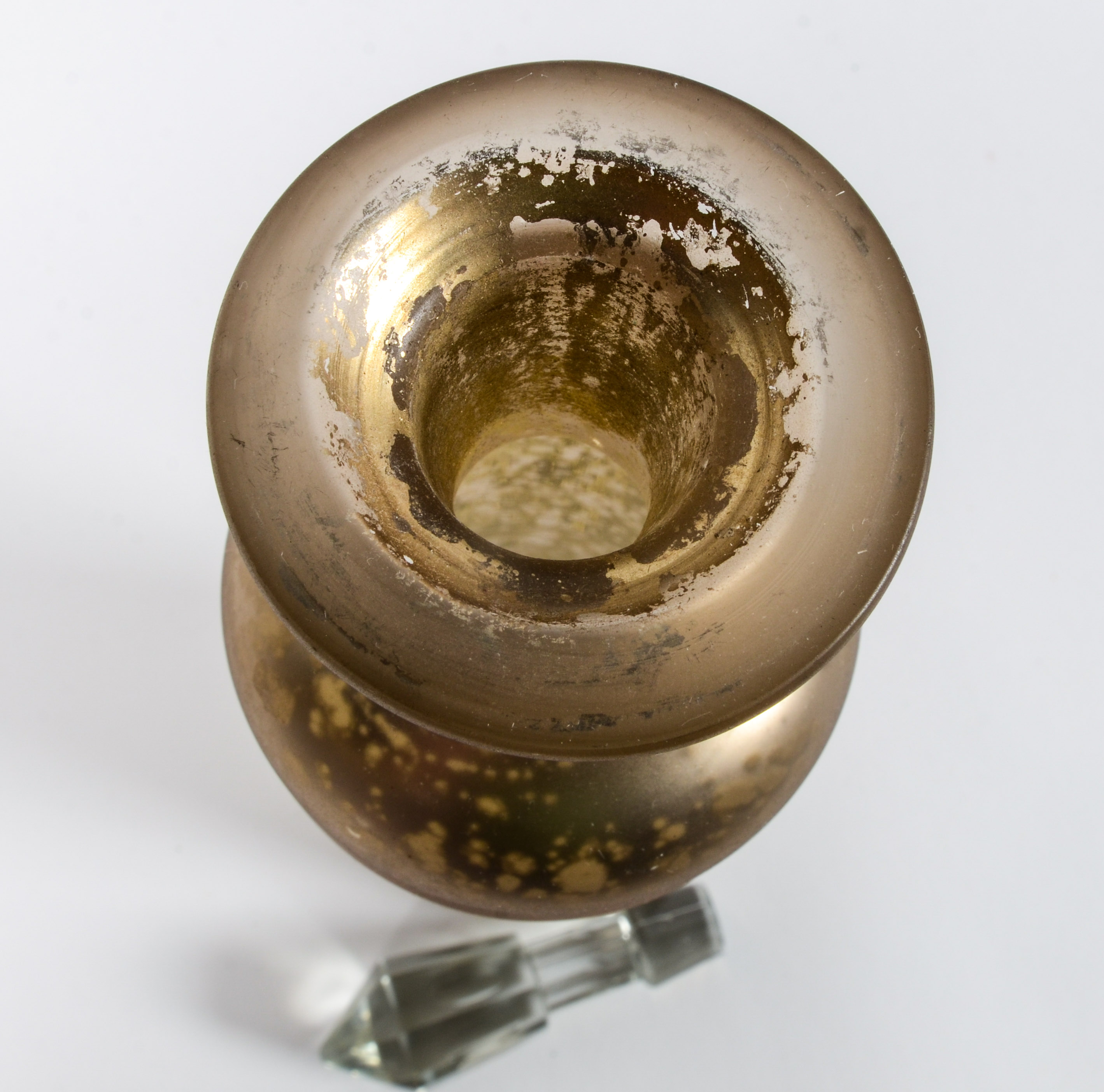 Collection of Speckled Decorative Glass Containers