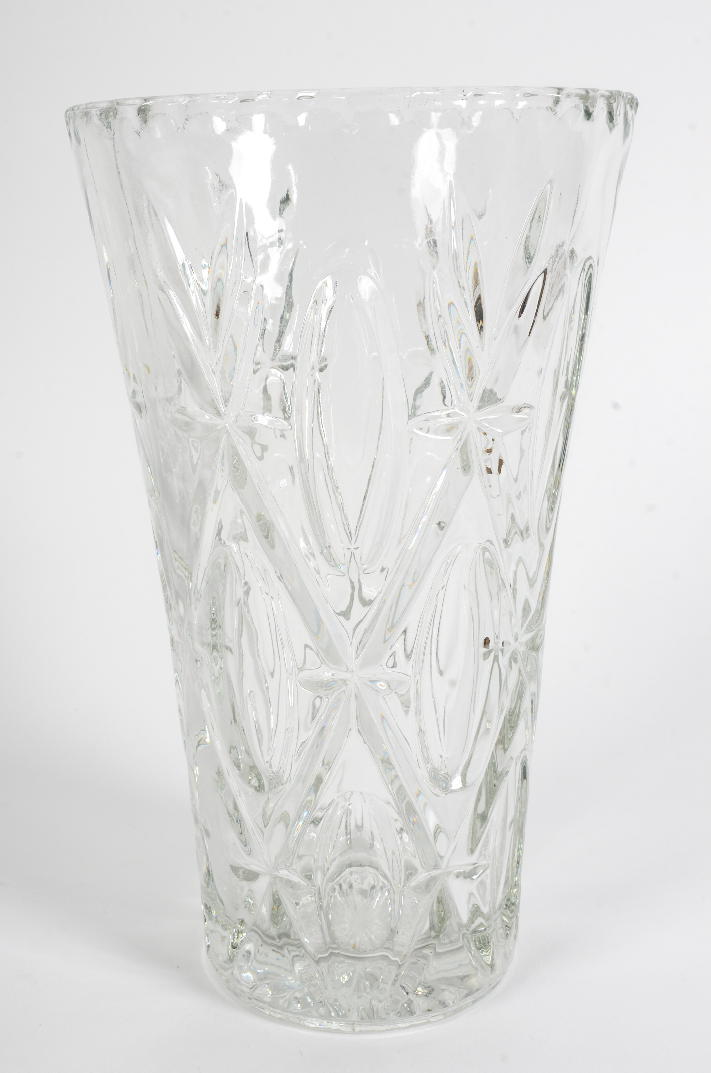 Crystal Vase with Candlesticks and Coasters