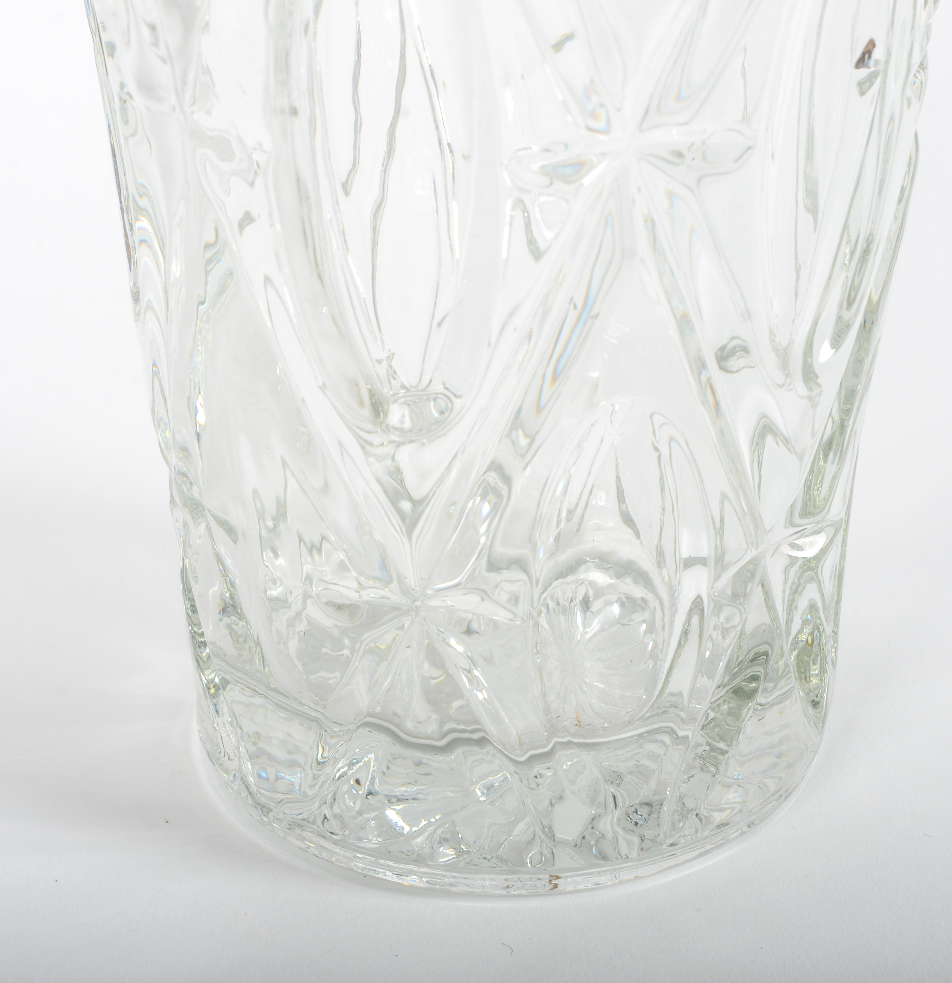 Crystal Vase with Candlesticks and Coasters