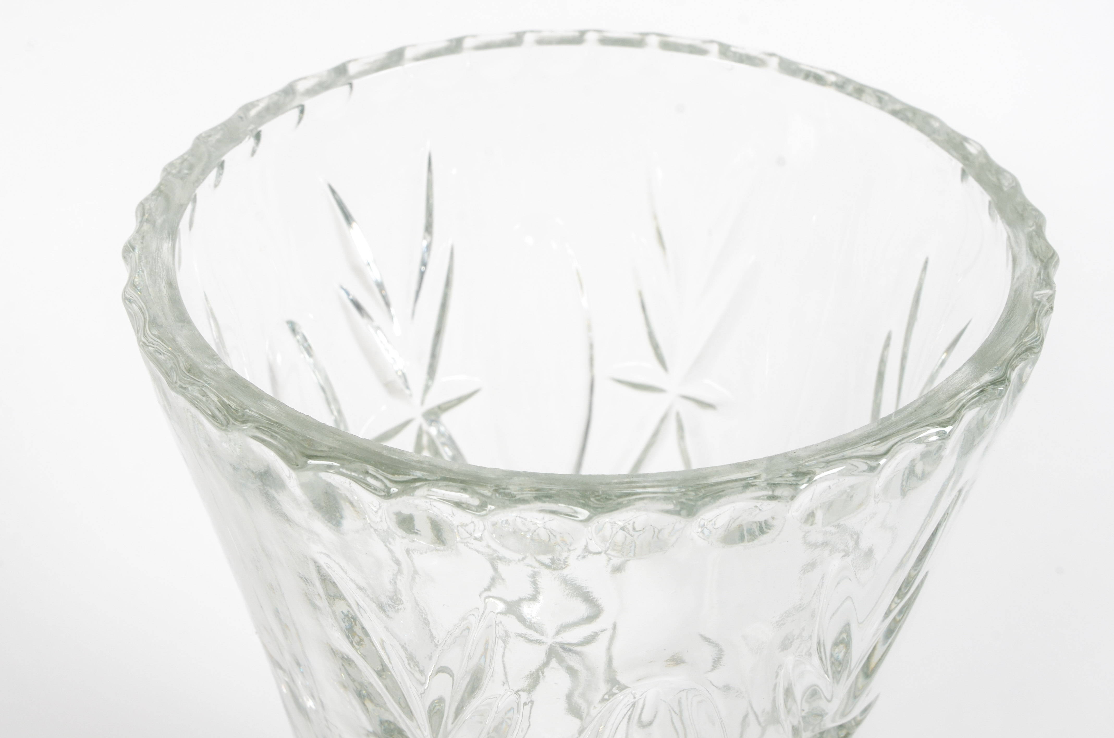 Crystal Vase with Candlesticks and Coasters