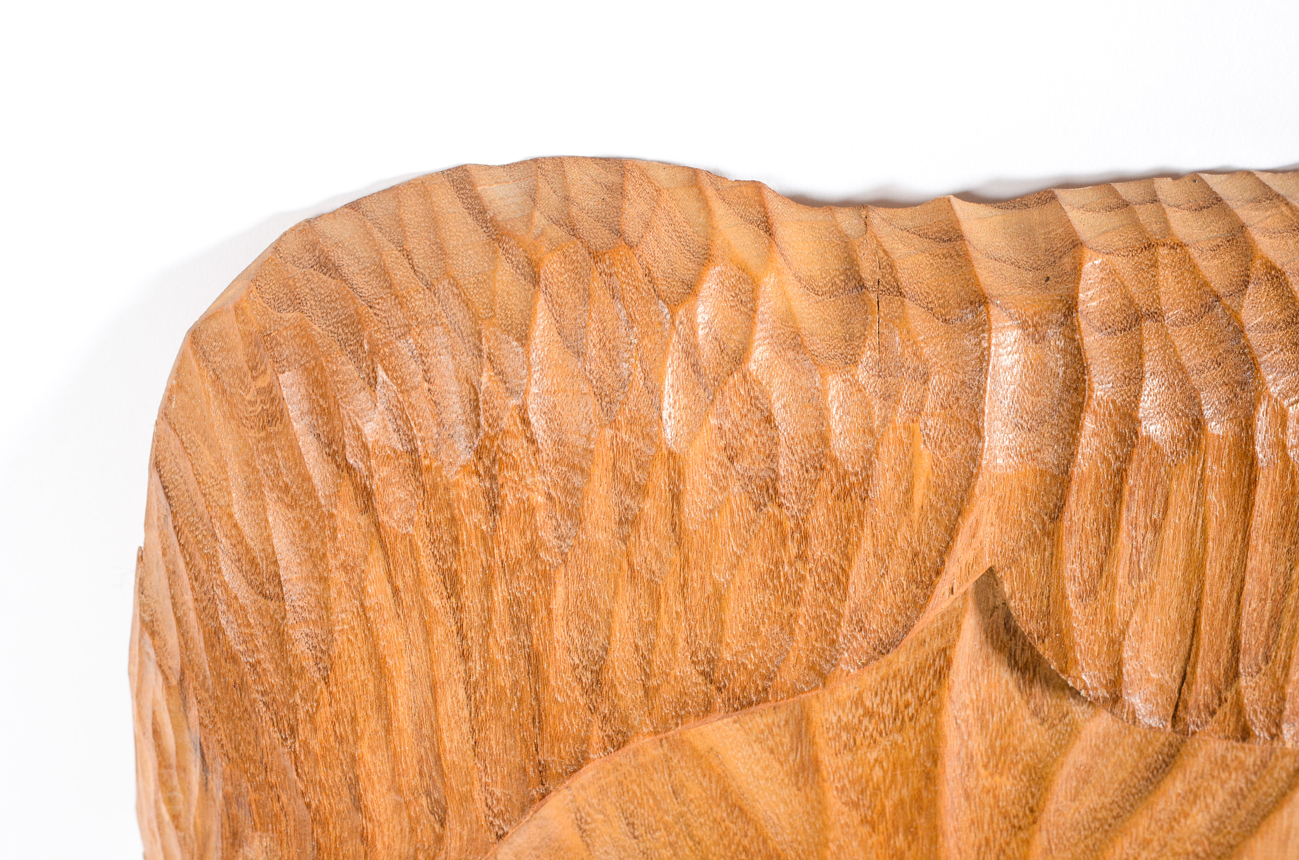 Pair of Carved Wood Wall Sculptures