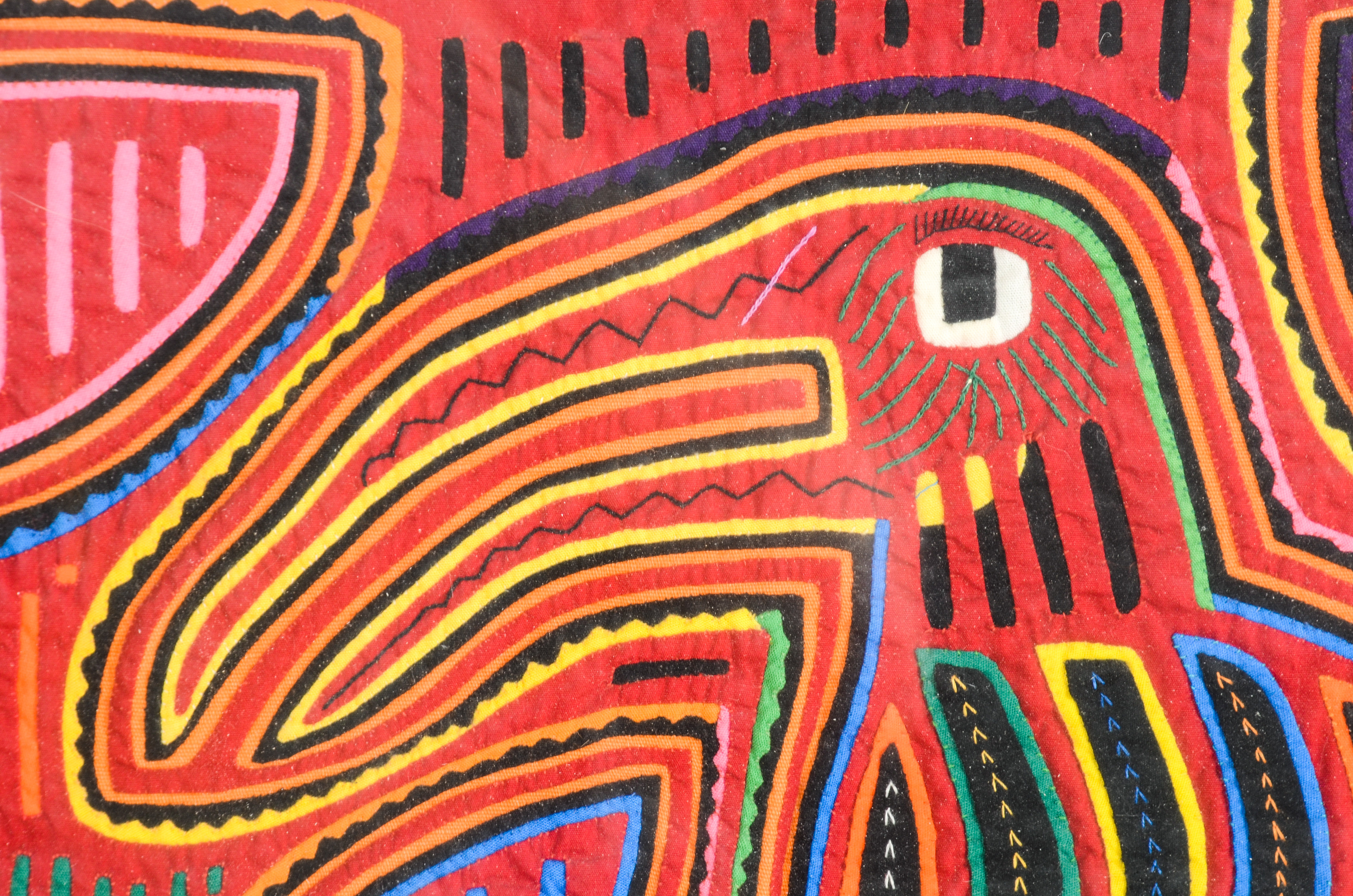 Mola Embroidered Panel