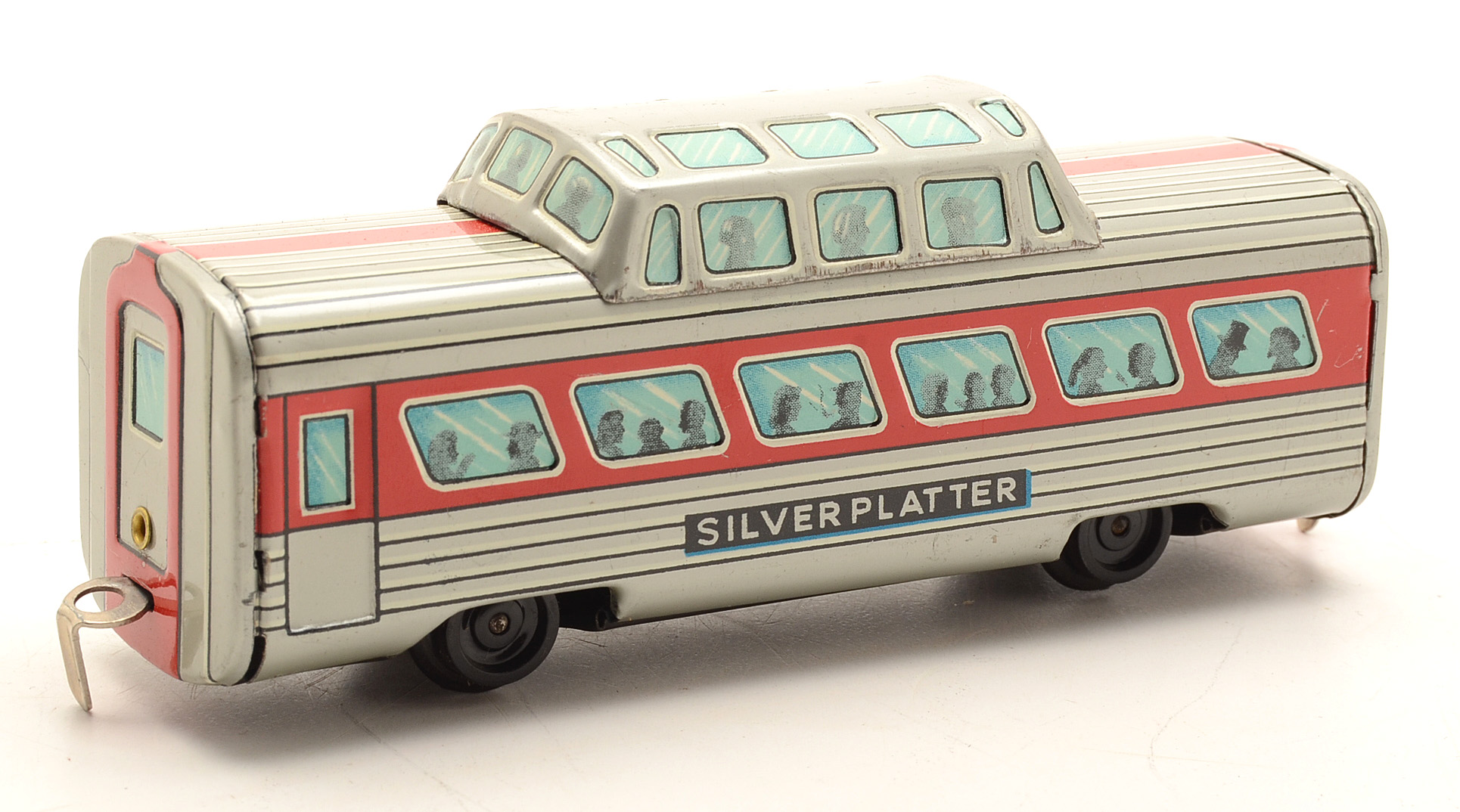 Rare Aerotrain Battery Operated Japanese Tin Train Set