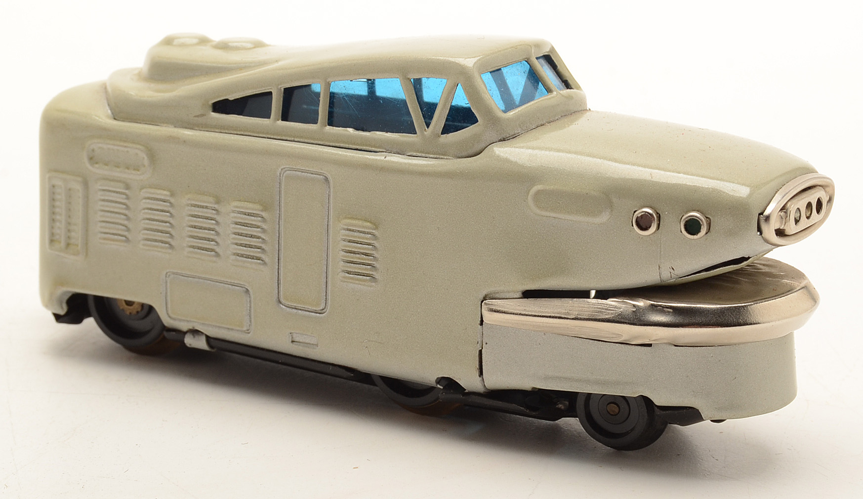 Rare Aerotrain Battery Operated Japanese Tin Train Set