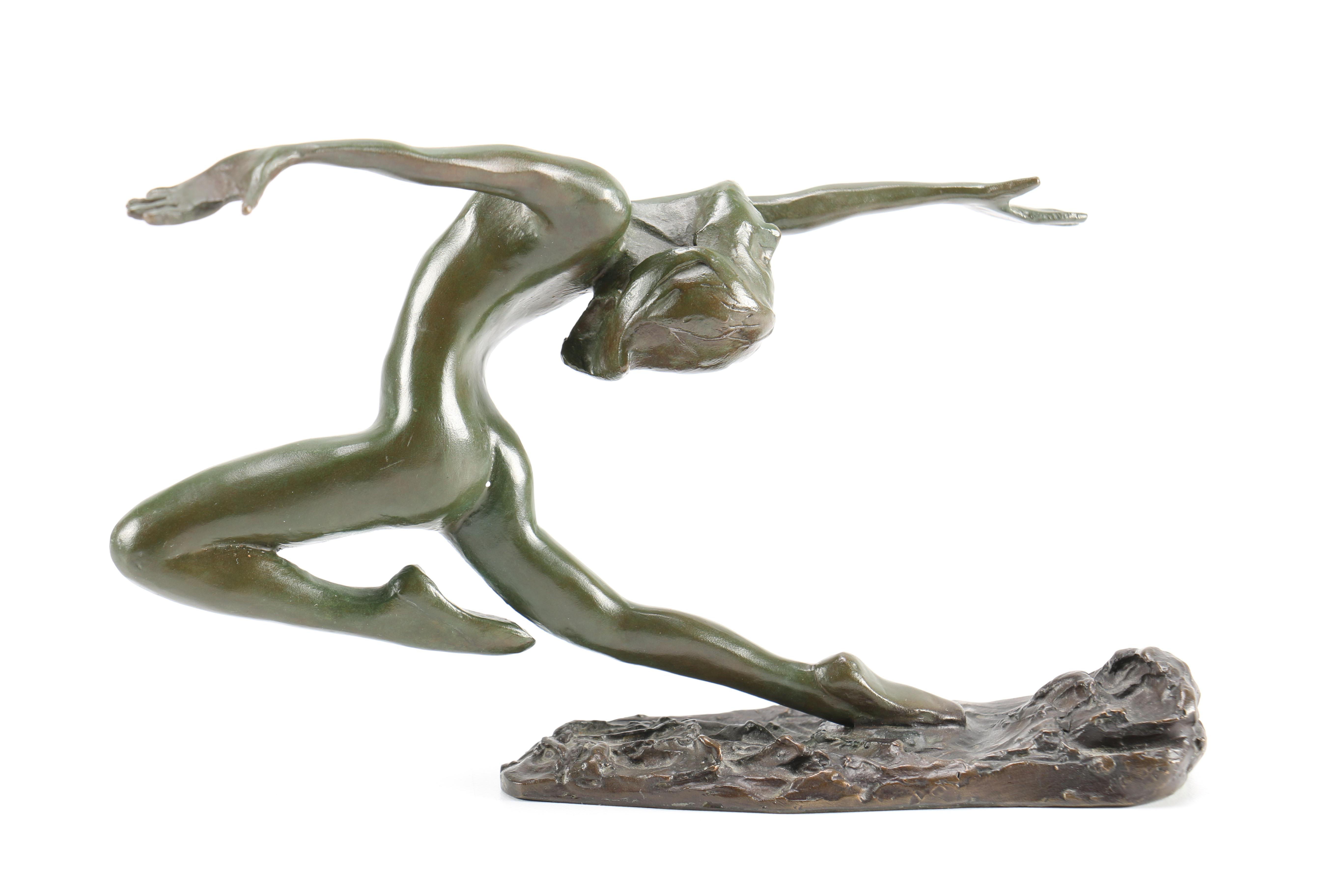 Laurie Hoffman 1978 Bronze Sculpture of a Nude