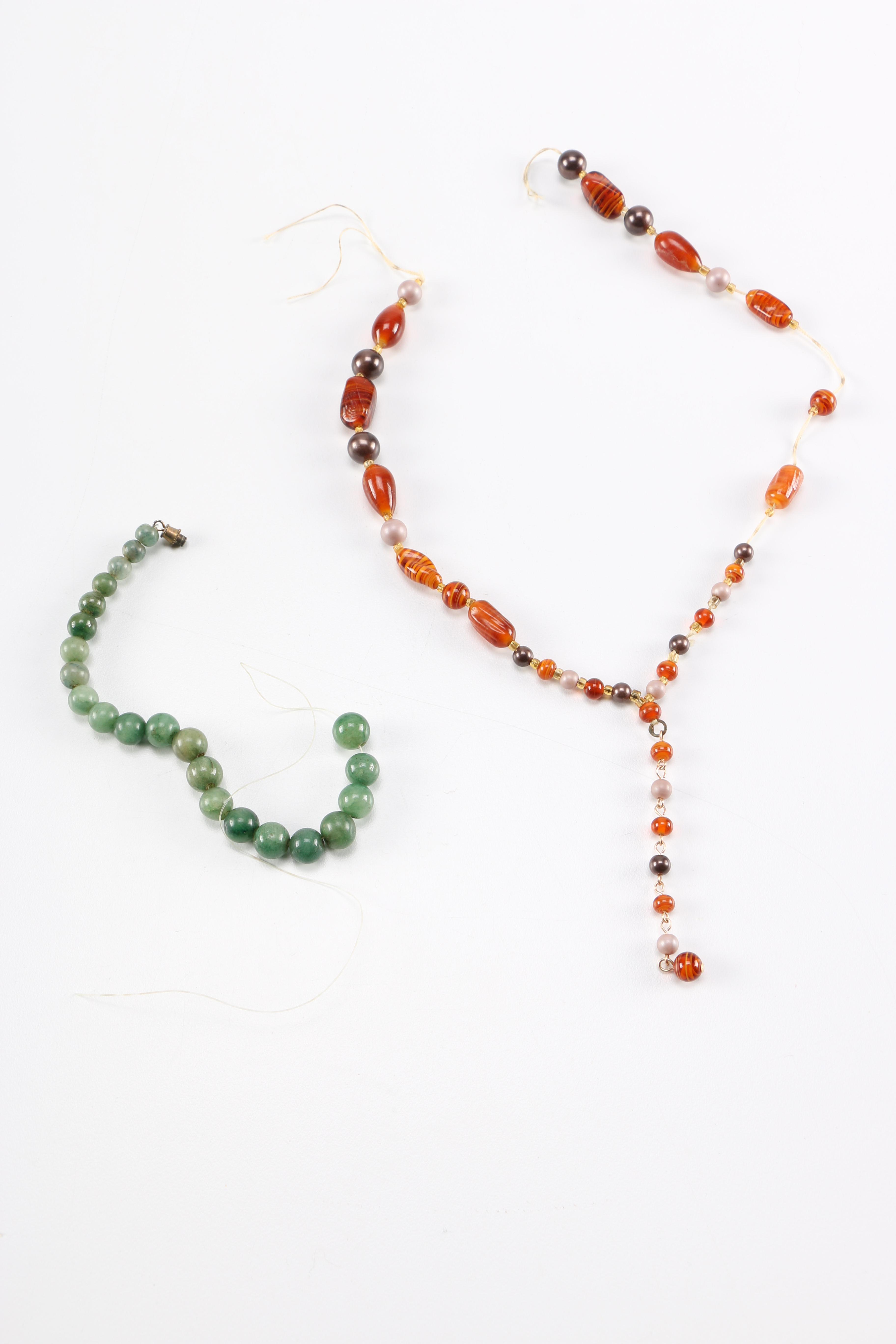 Jewelry Craft Beads Including Dyed Magnesite and Rough Turquoise