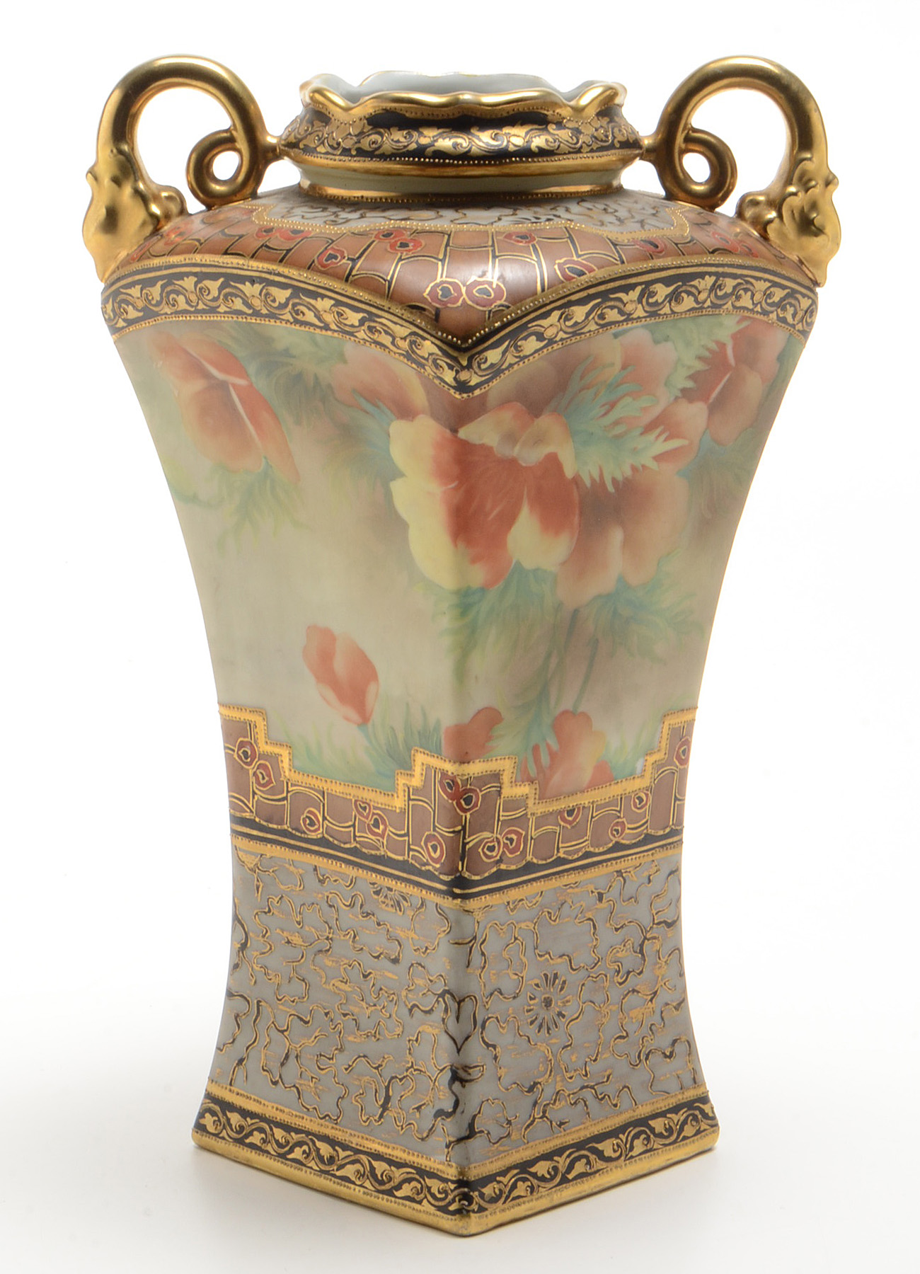 Tall Nippon Porcelain Vase