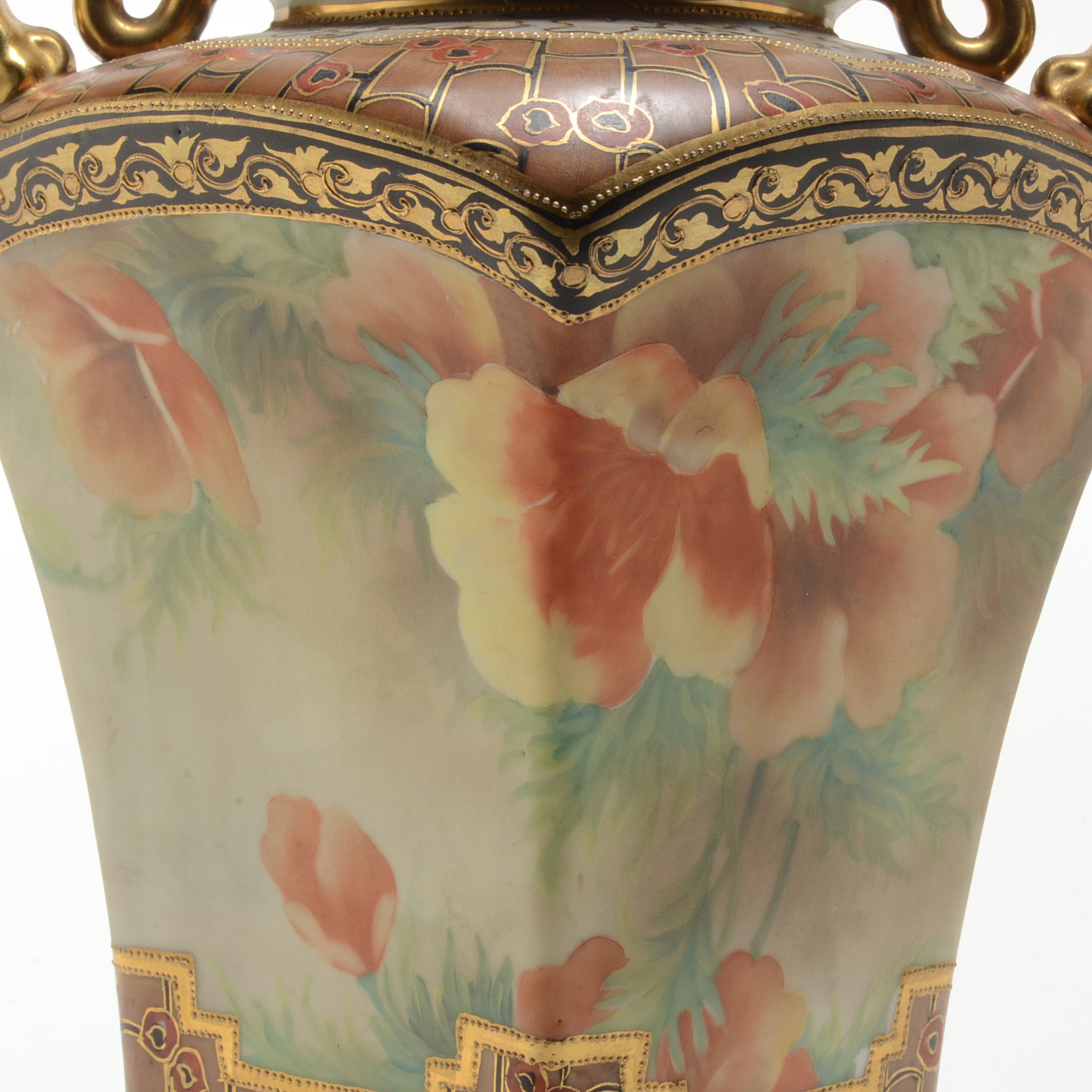 Tall Nippon Porcelain Vase