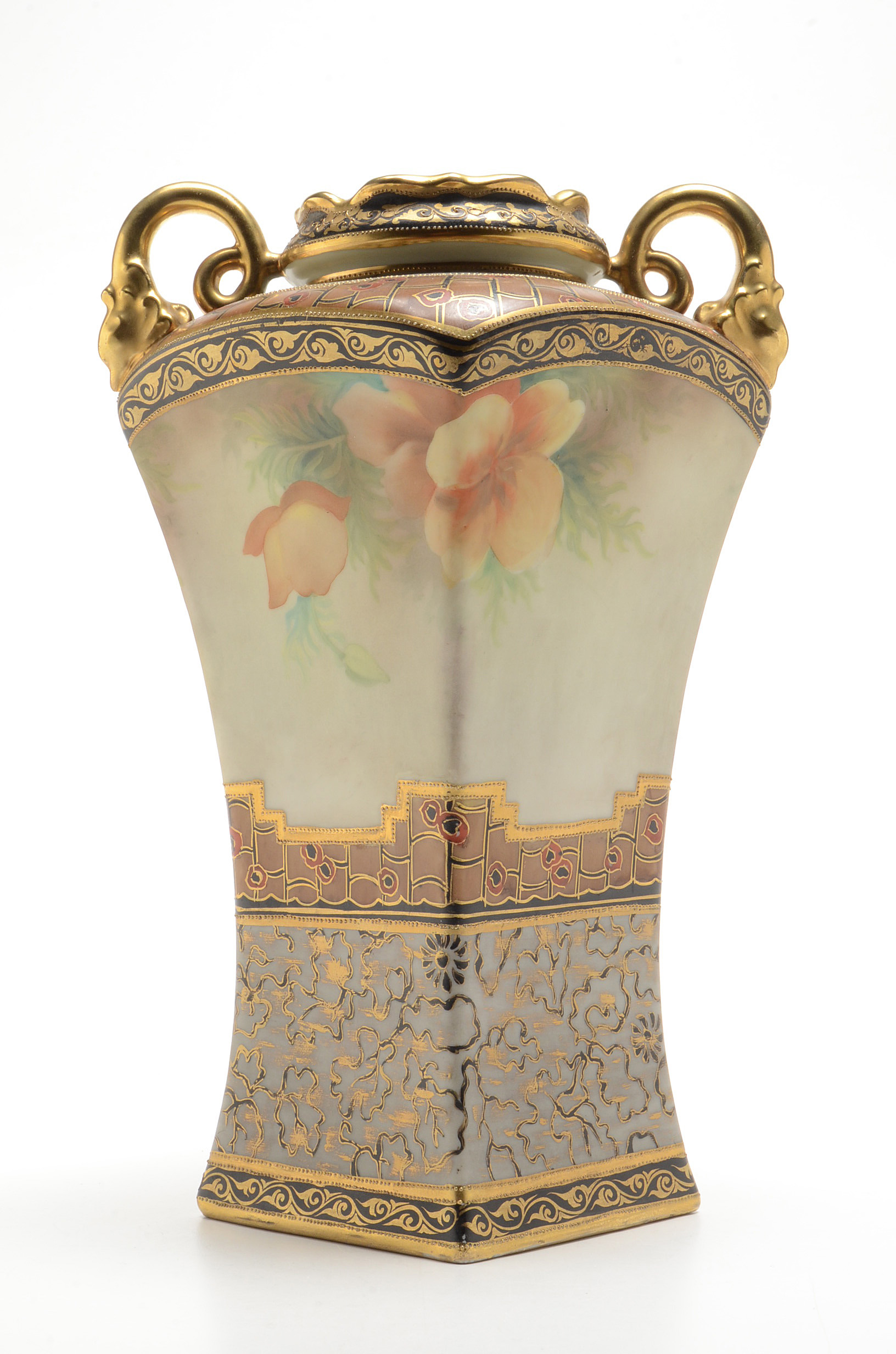 Tall Nippon Porcelain Vase