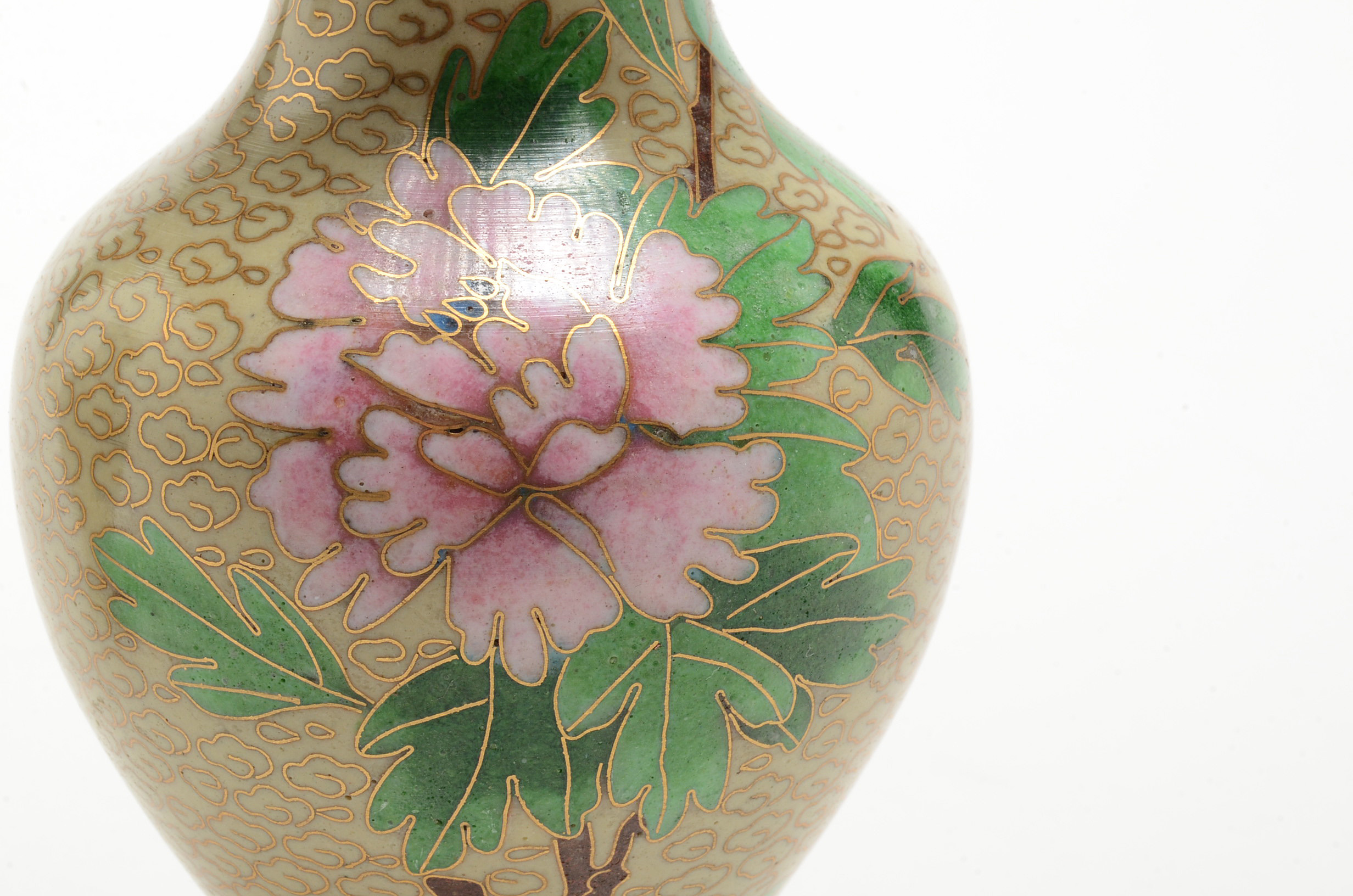 Two Chinese Cloisonné Vases