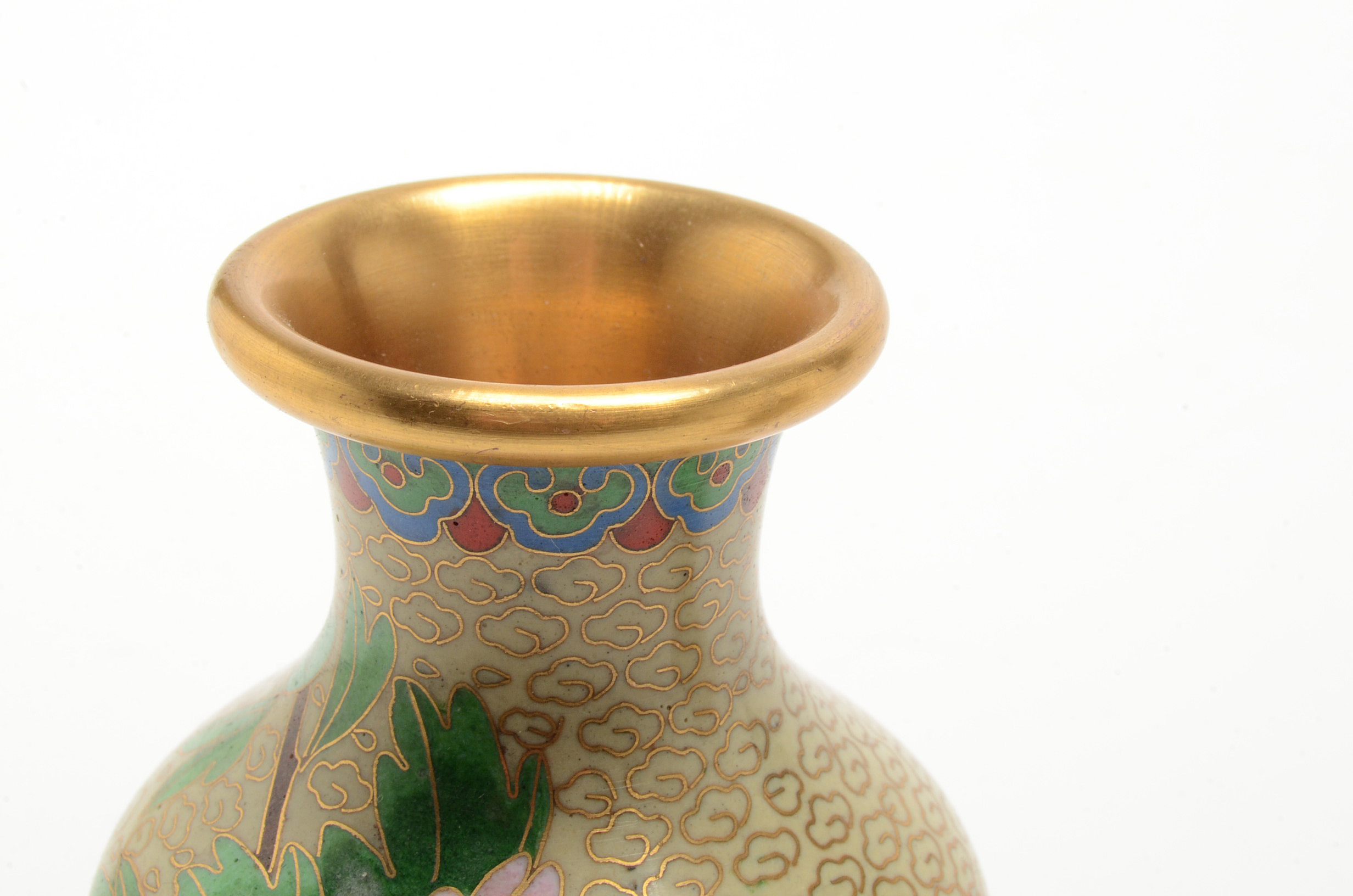 Two Chinese Cloisonné Vases