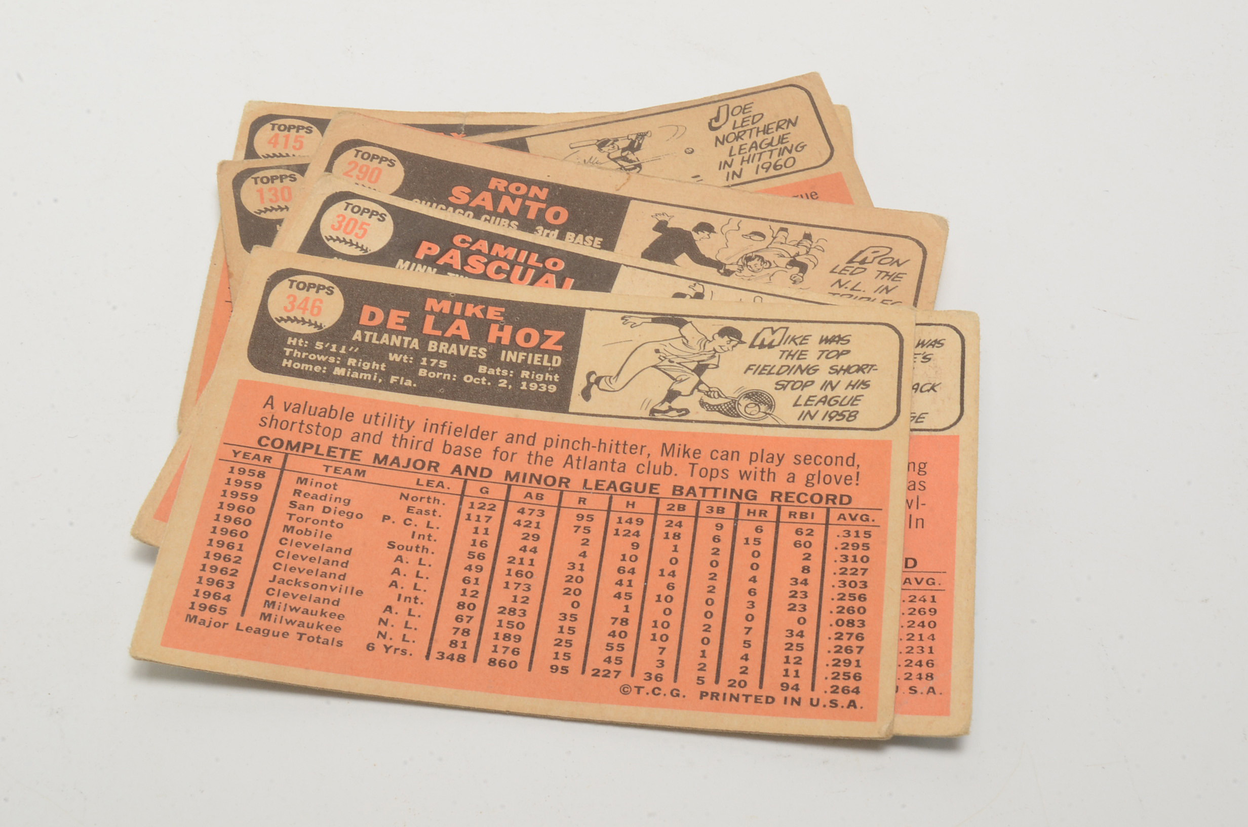 1966, 1967, and 1968 Topps Baseball Cards