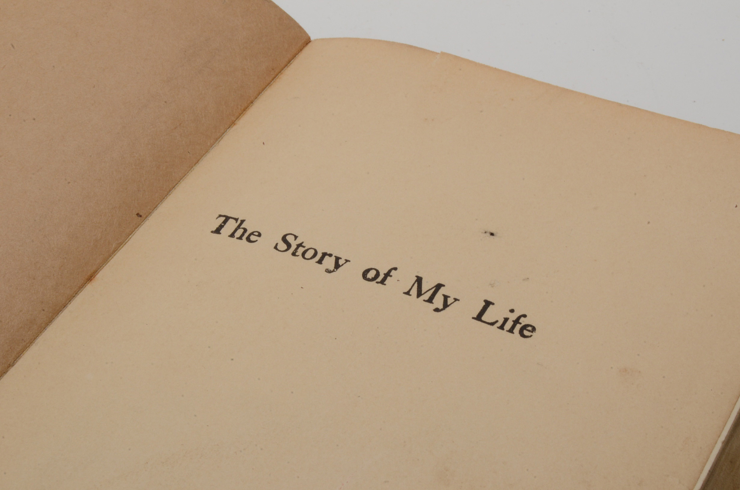 1923 "Story Of My Life" Hardcover Book By Helen Keller