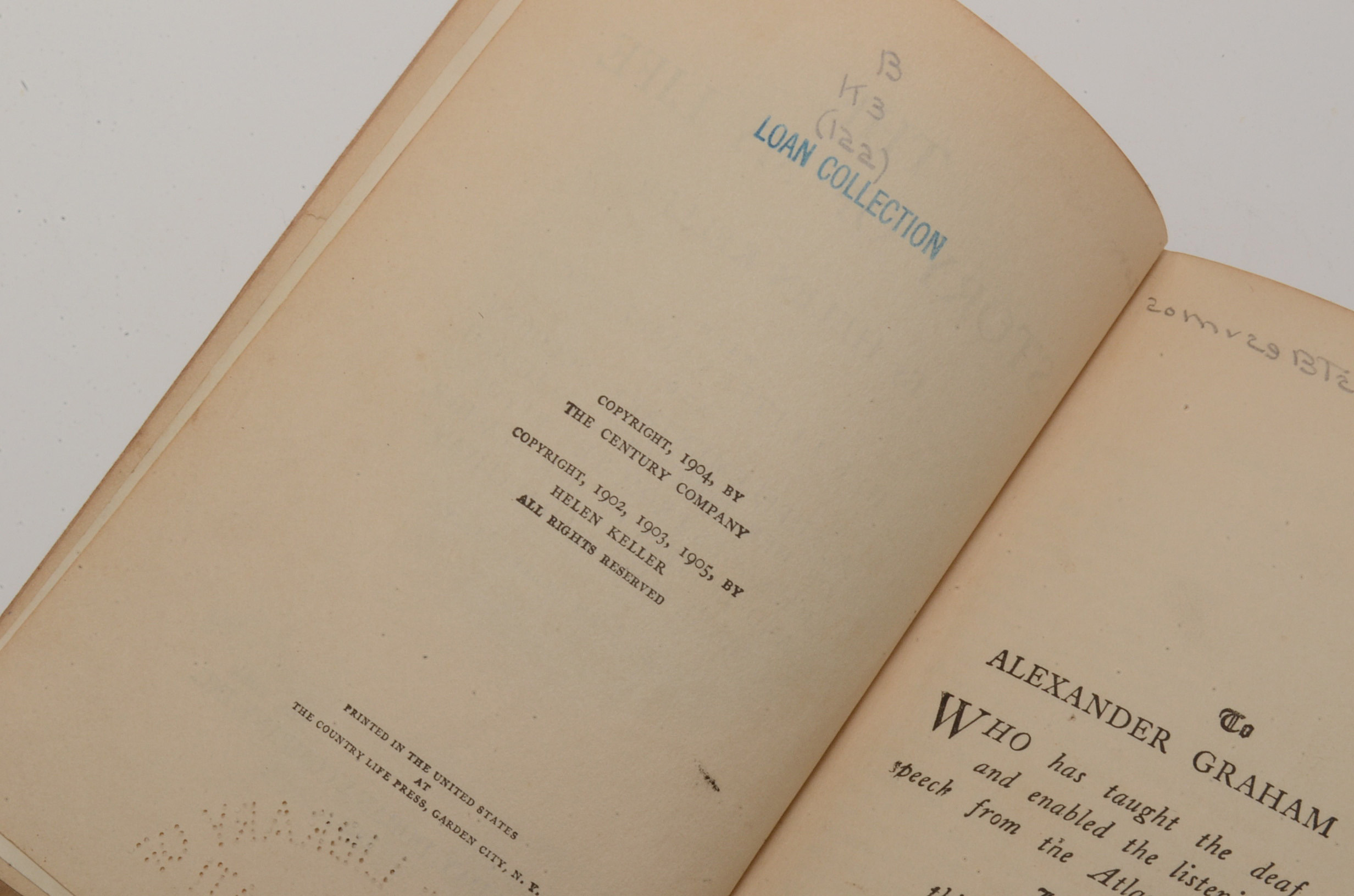 1923 "Story Of My Life" Hardcover Book By Helen Keller