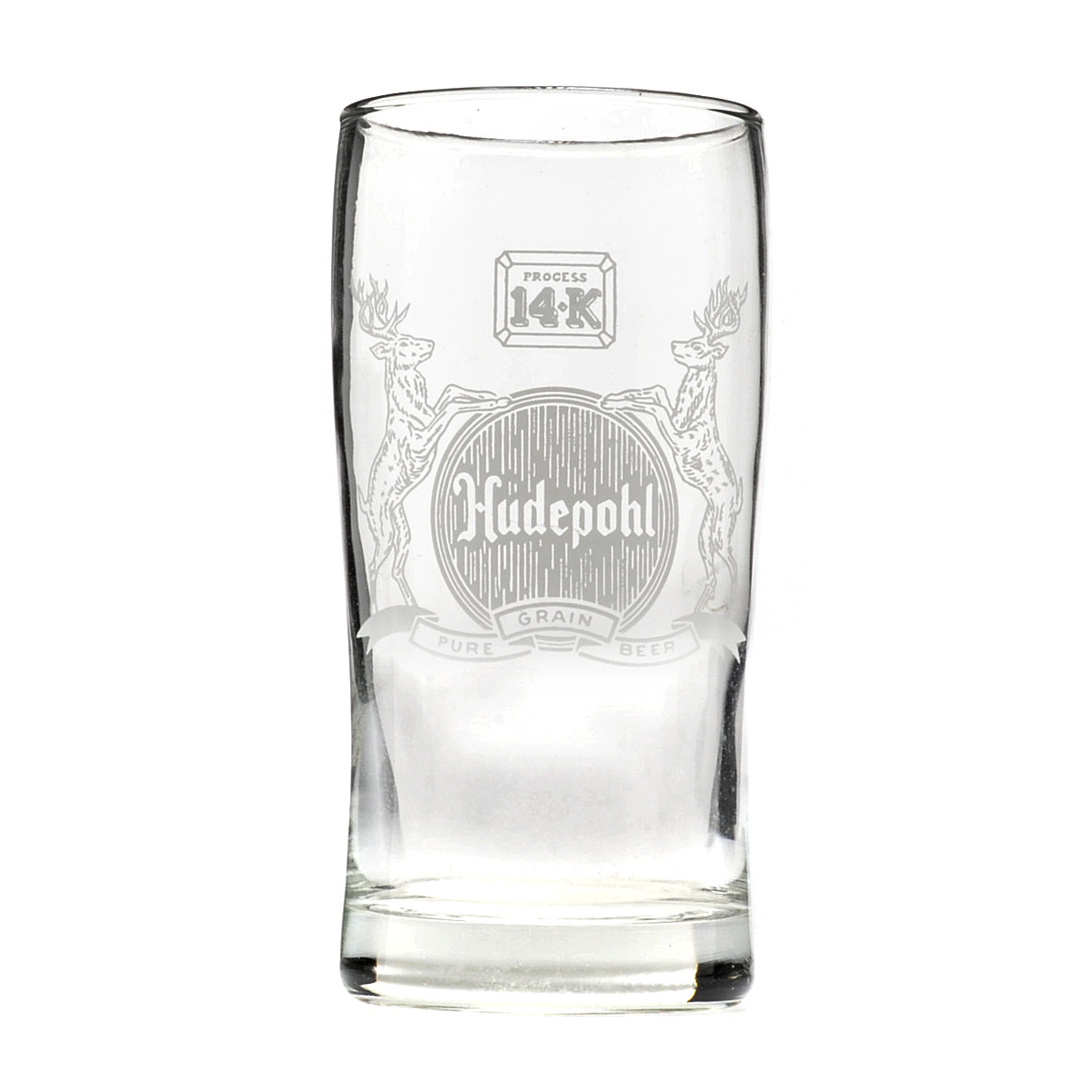 Hudepohl Beer Glasses with Original Box
