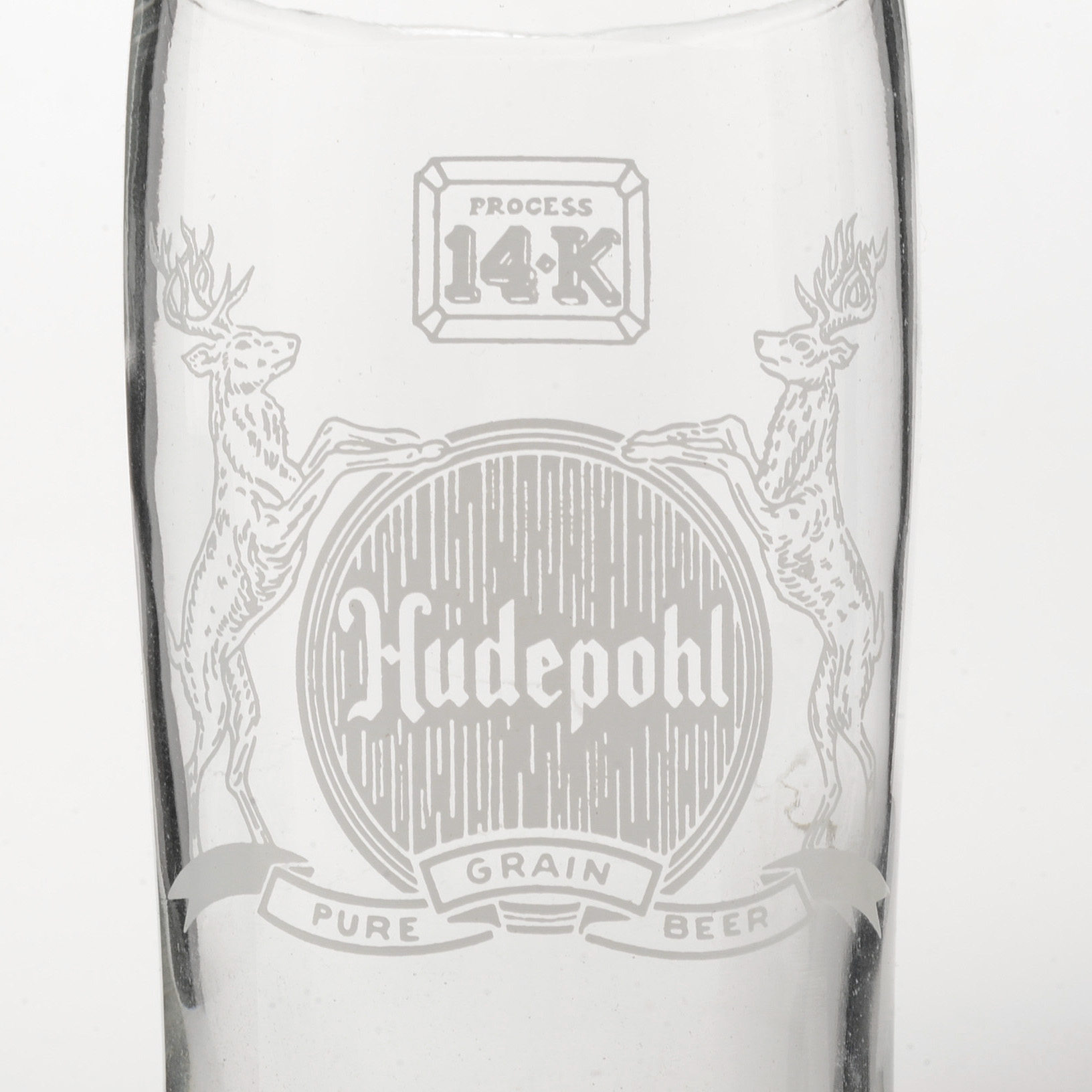 Hudepohl Beer Glasses with Original Box