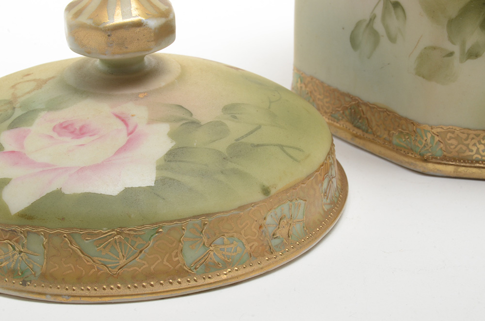 Early Nippon Porcelain Humidor