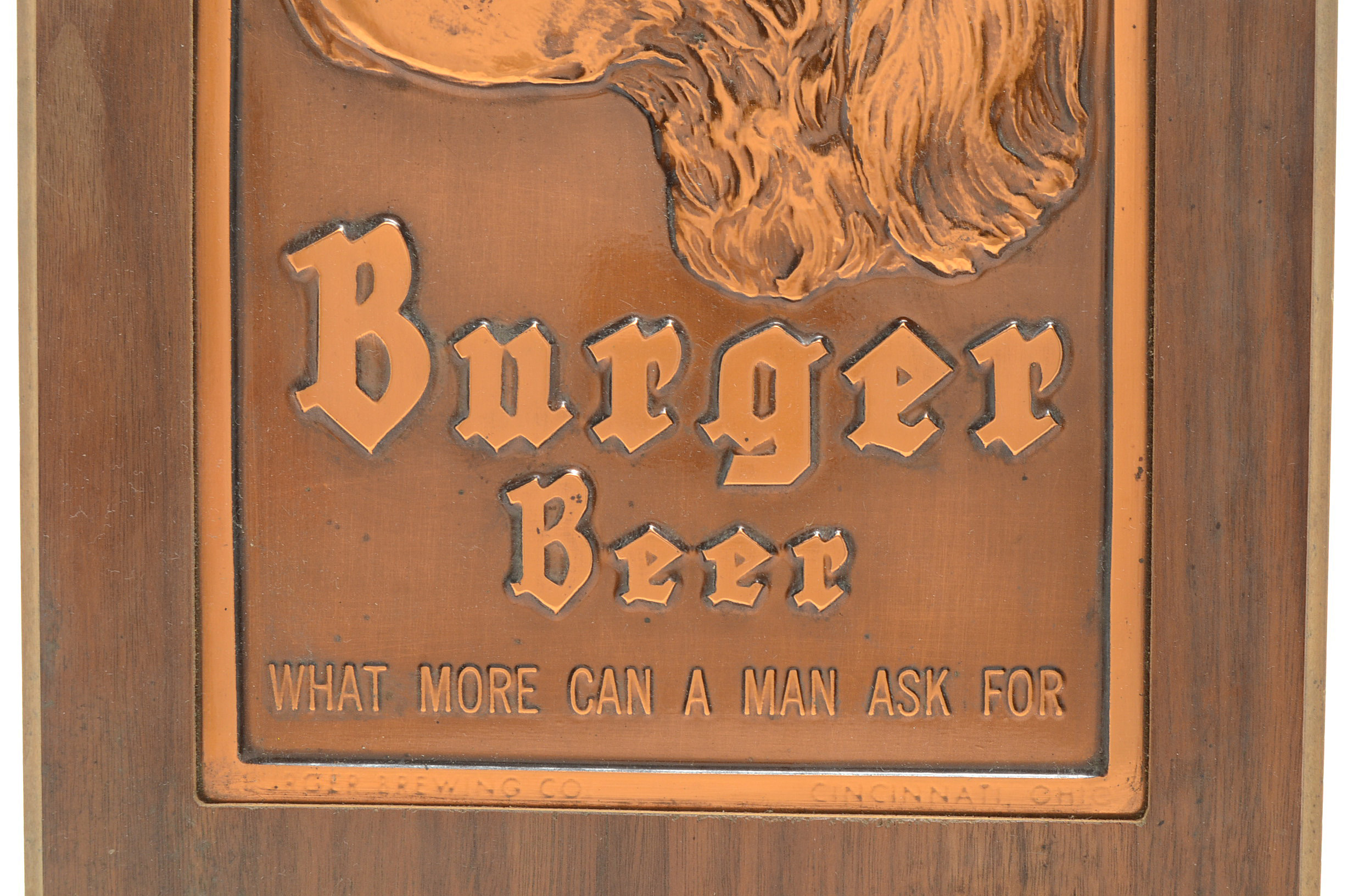 Vintage Burger Beer Sign