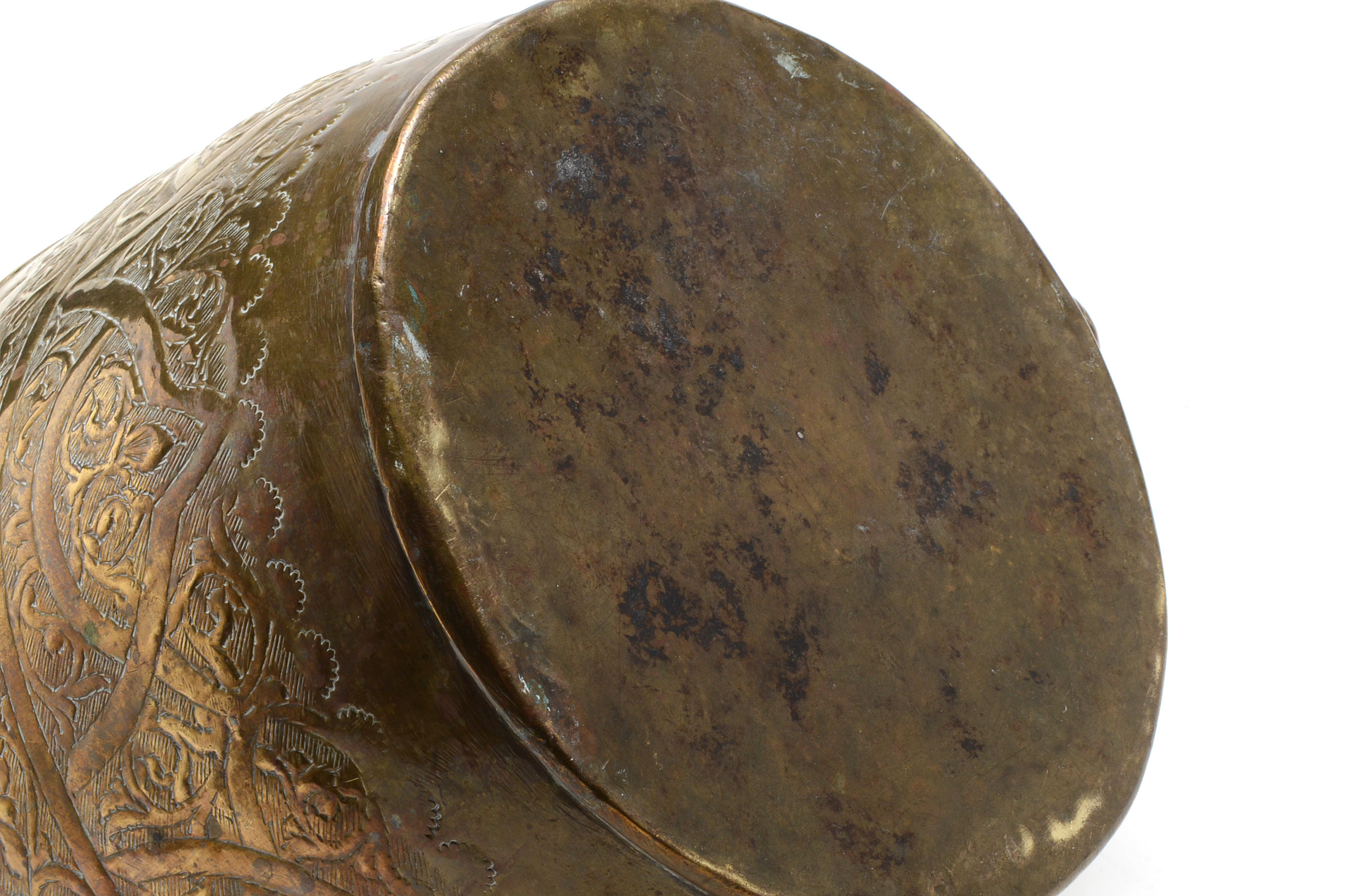 Large Chased Brass Teapot