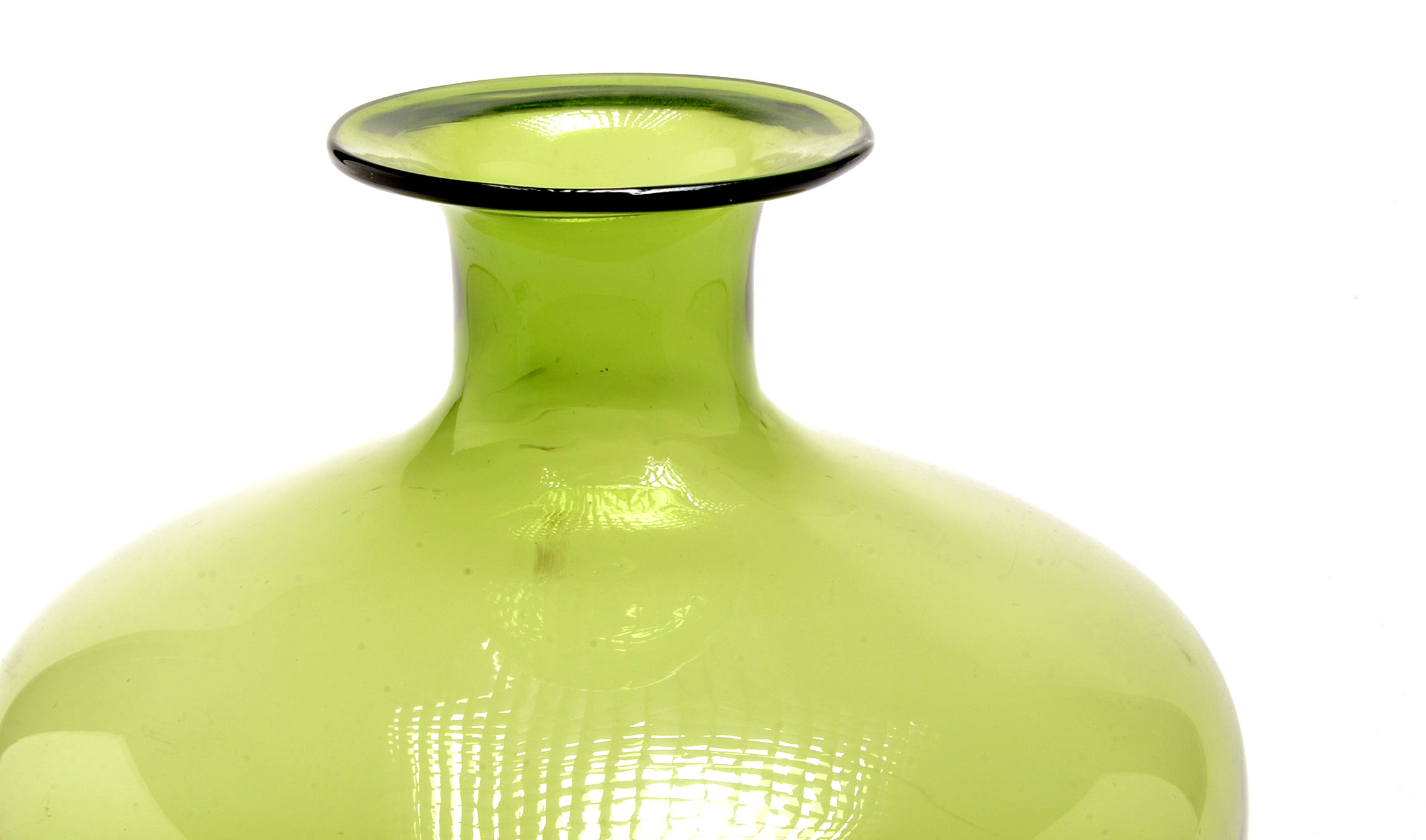 Vintage Green Glass Jar
