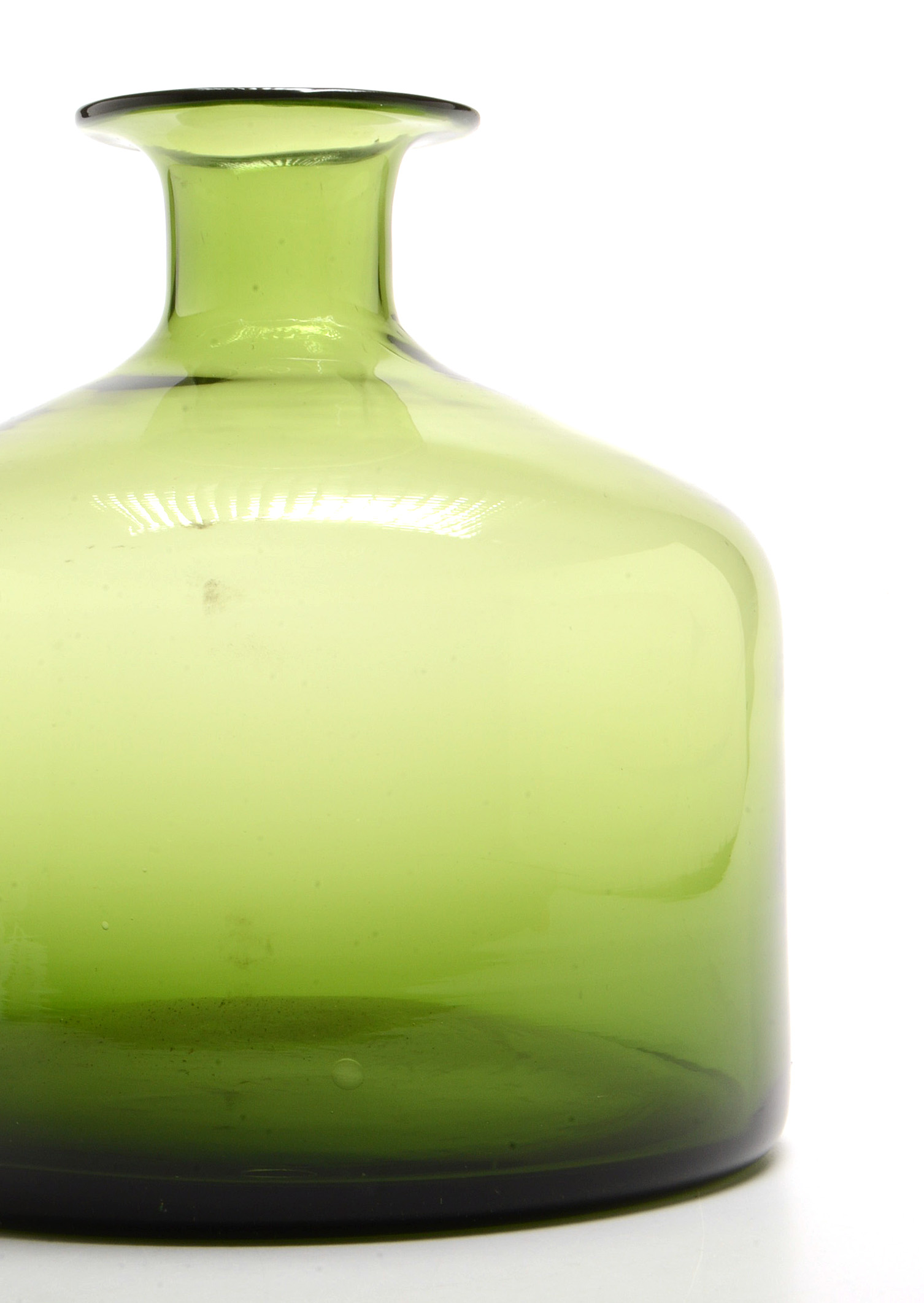 Vintage Green Glass Jar