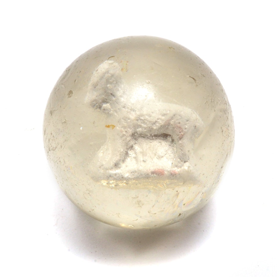 Antique Sulphide Lamb Marble