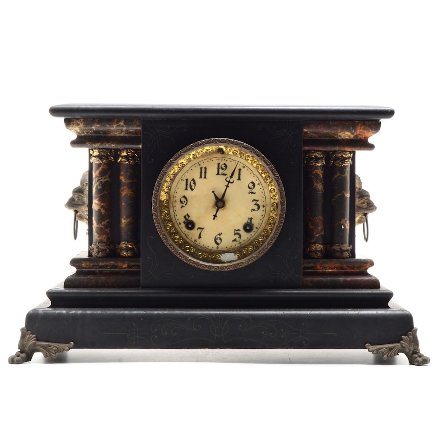 Antique Claypool Mantel Clock