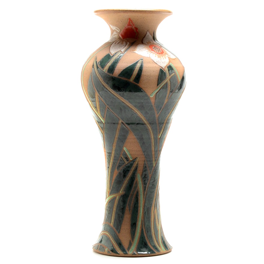 Hand-Thrown Art Pottery Vase