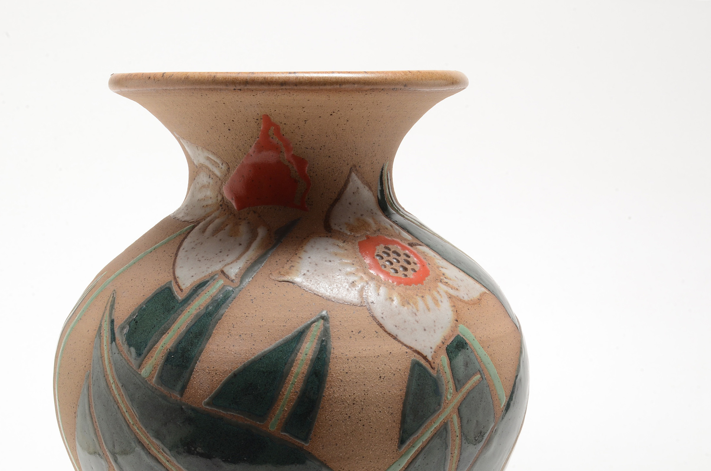 Hand-Thrown Art Pottery Vase