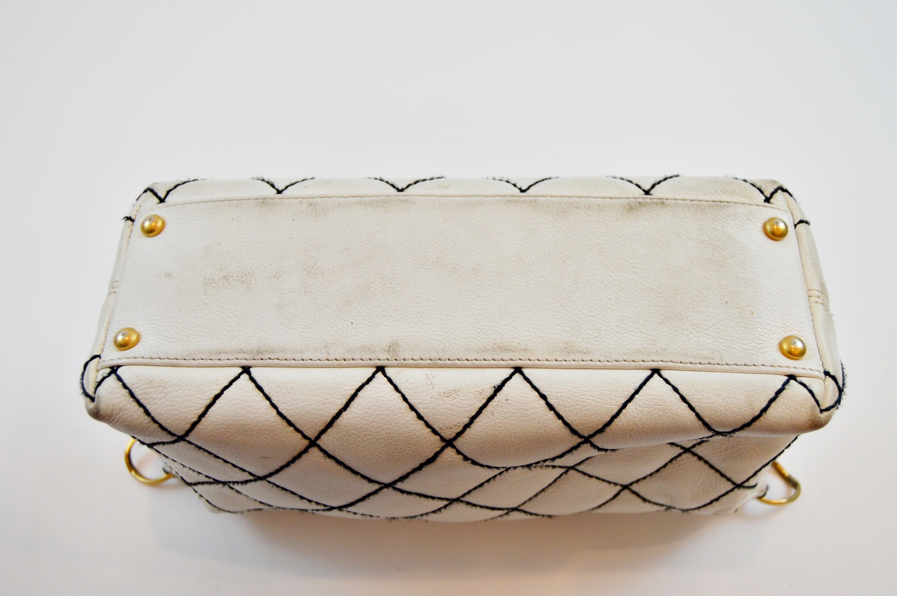 White Quilted Chanel Bag