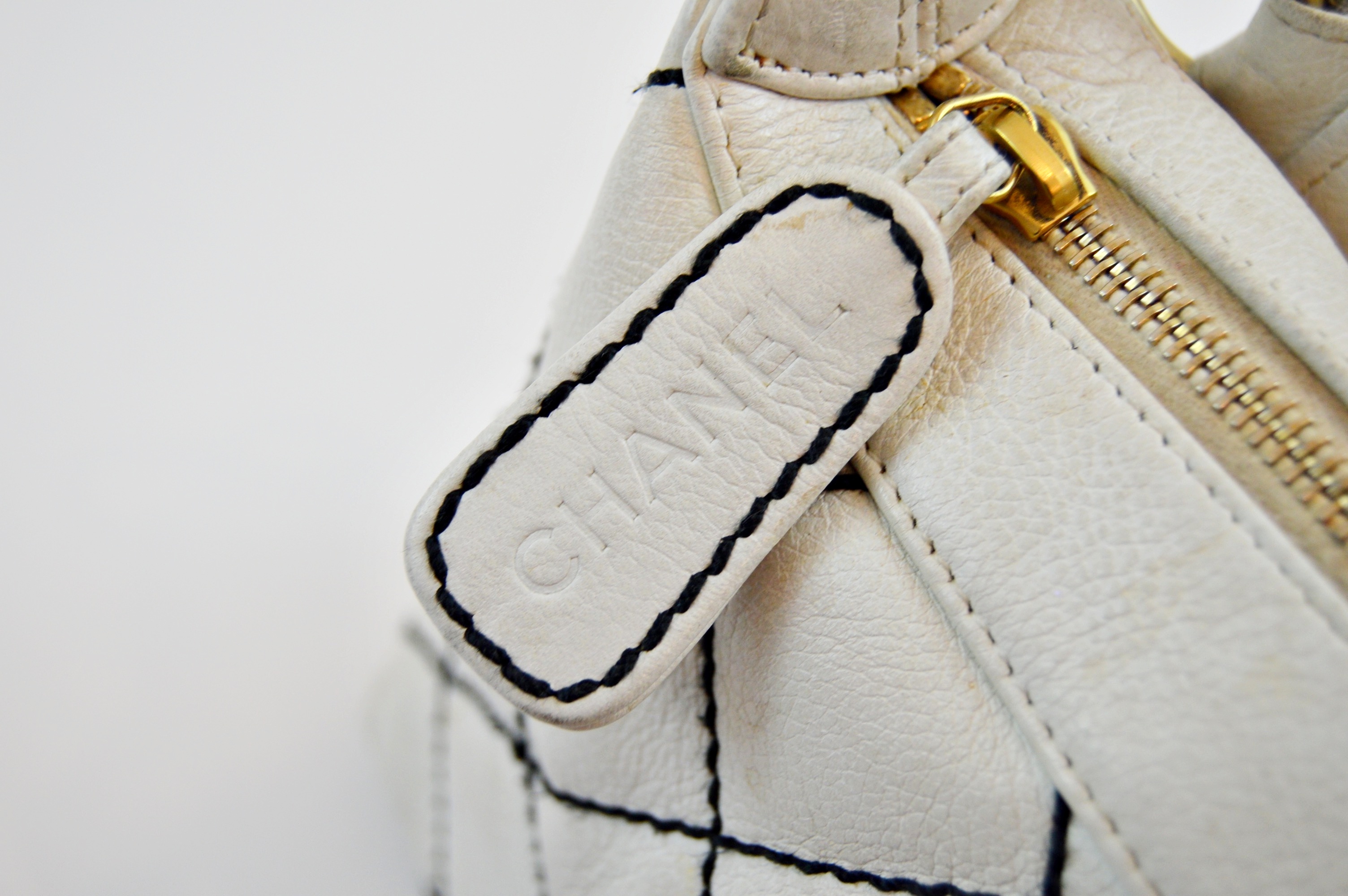 White Quilted Chanel Bag