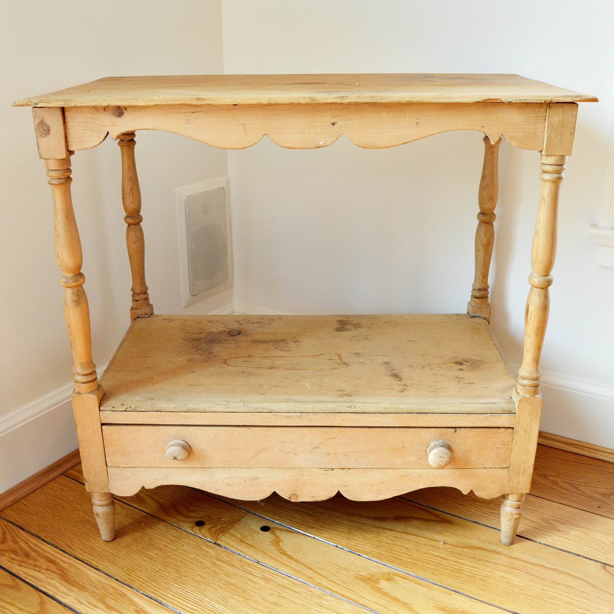 French Pine Side Table