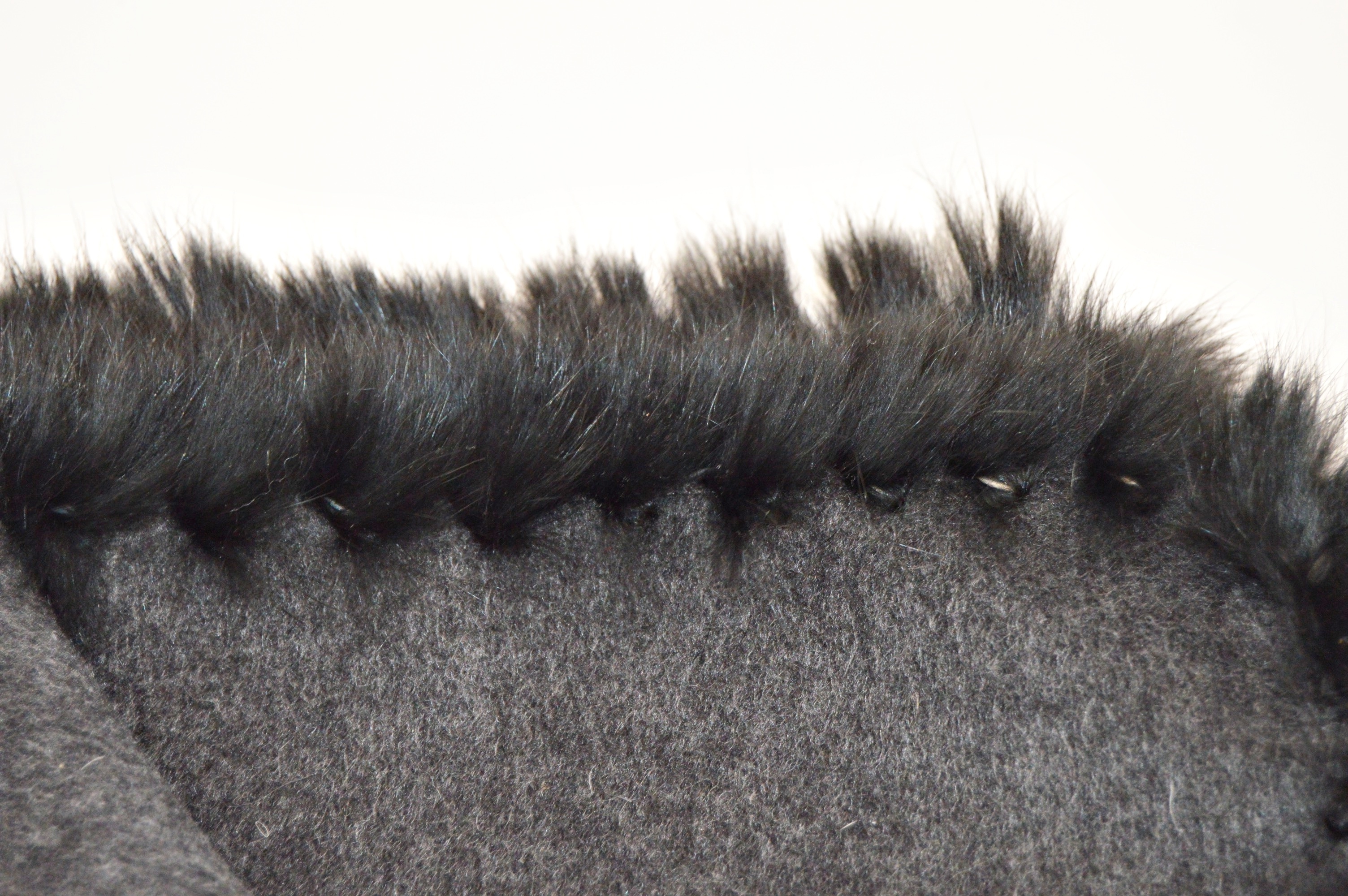 Fur Lined Cashmere Shawl